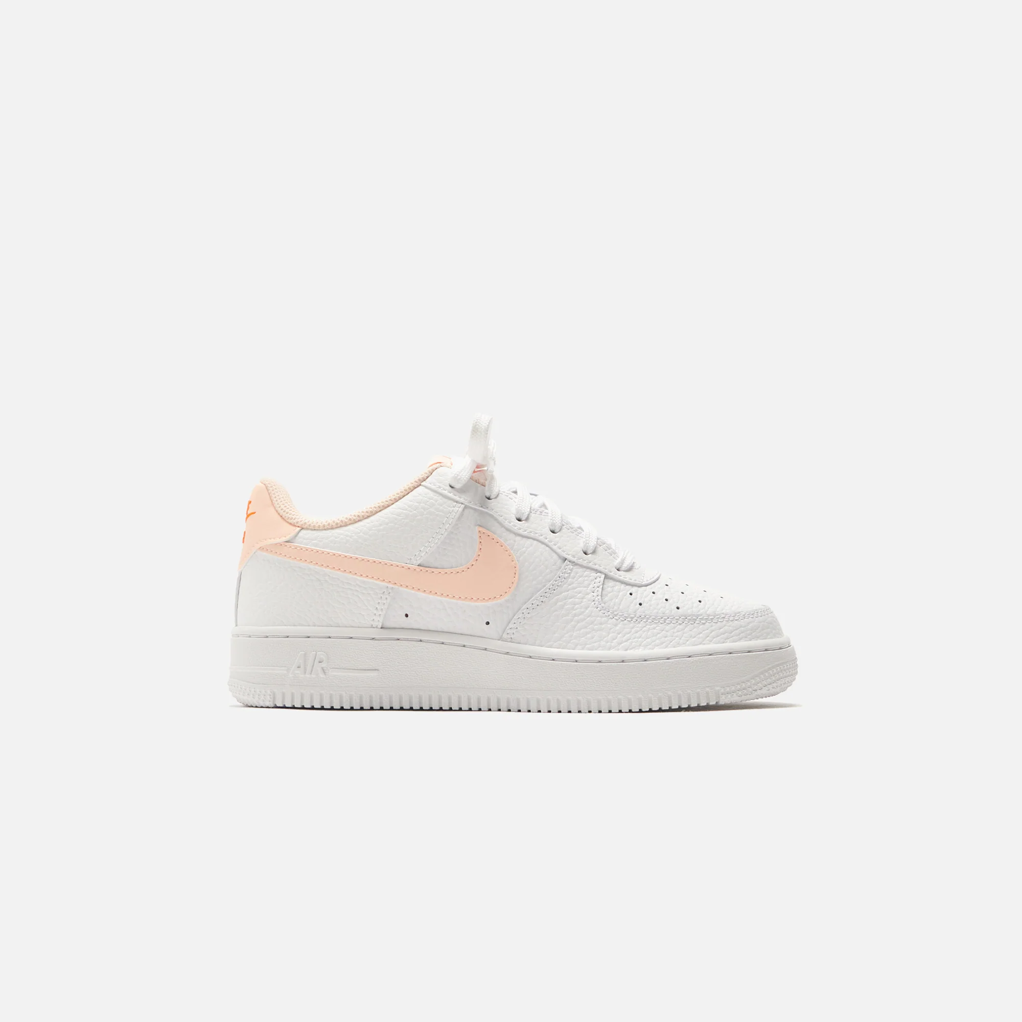 Grade School Air Force 1- White / Crimson Tint / Hyper Crimson