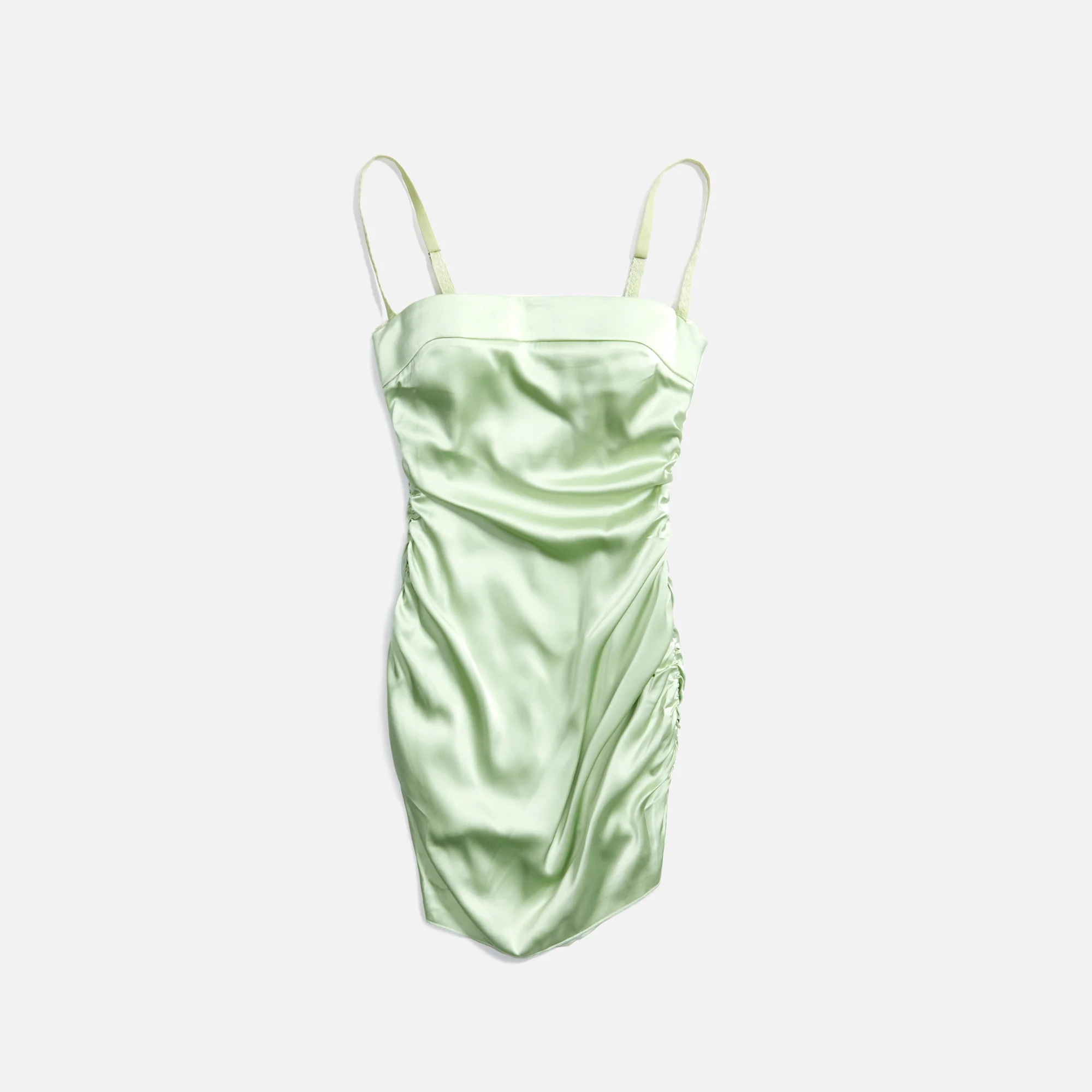 Ruched Satin Dress