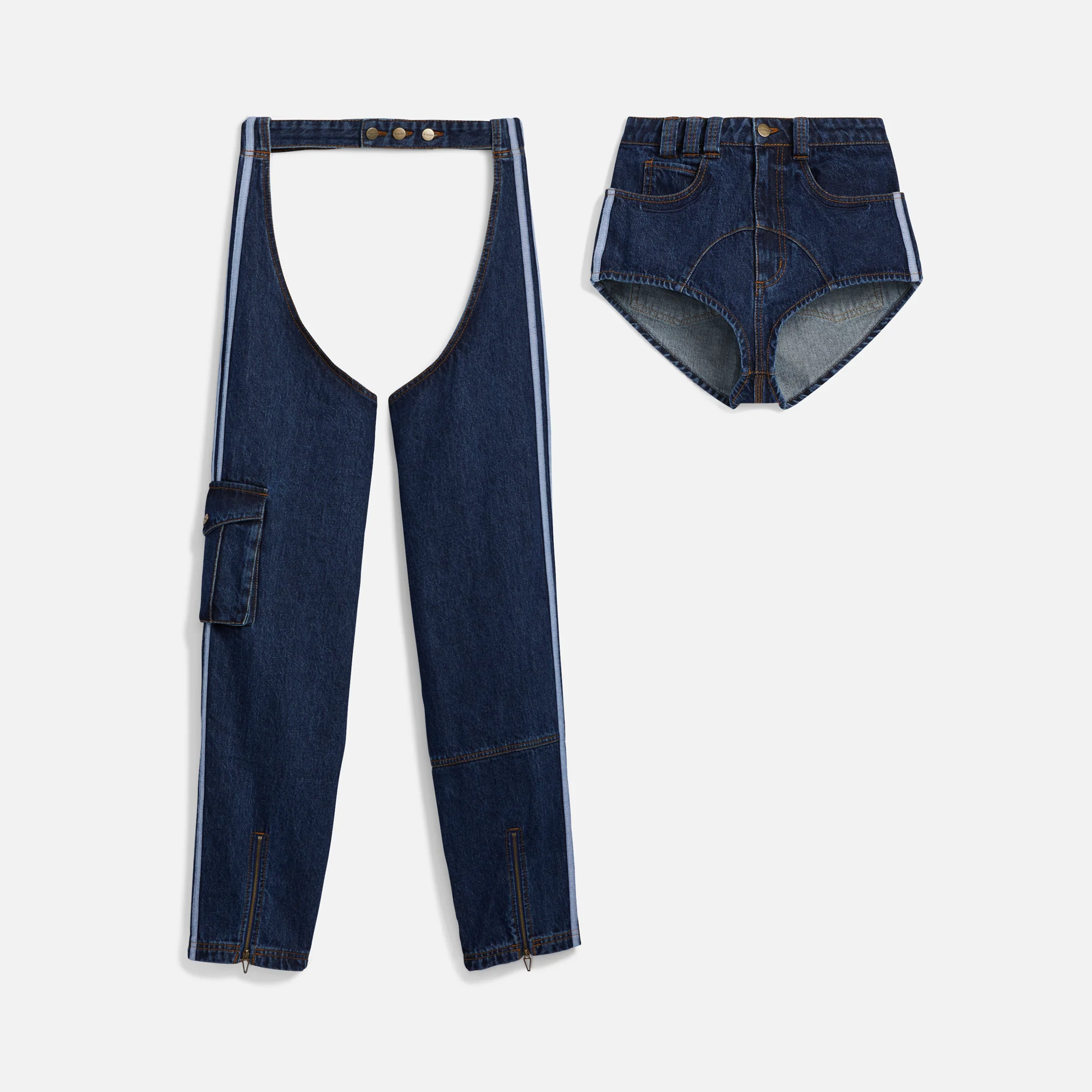 x Ivy Park Denim Chaps