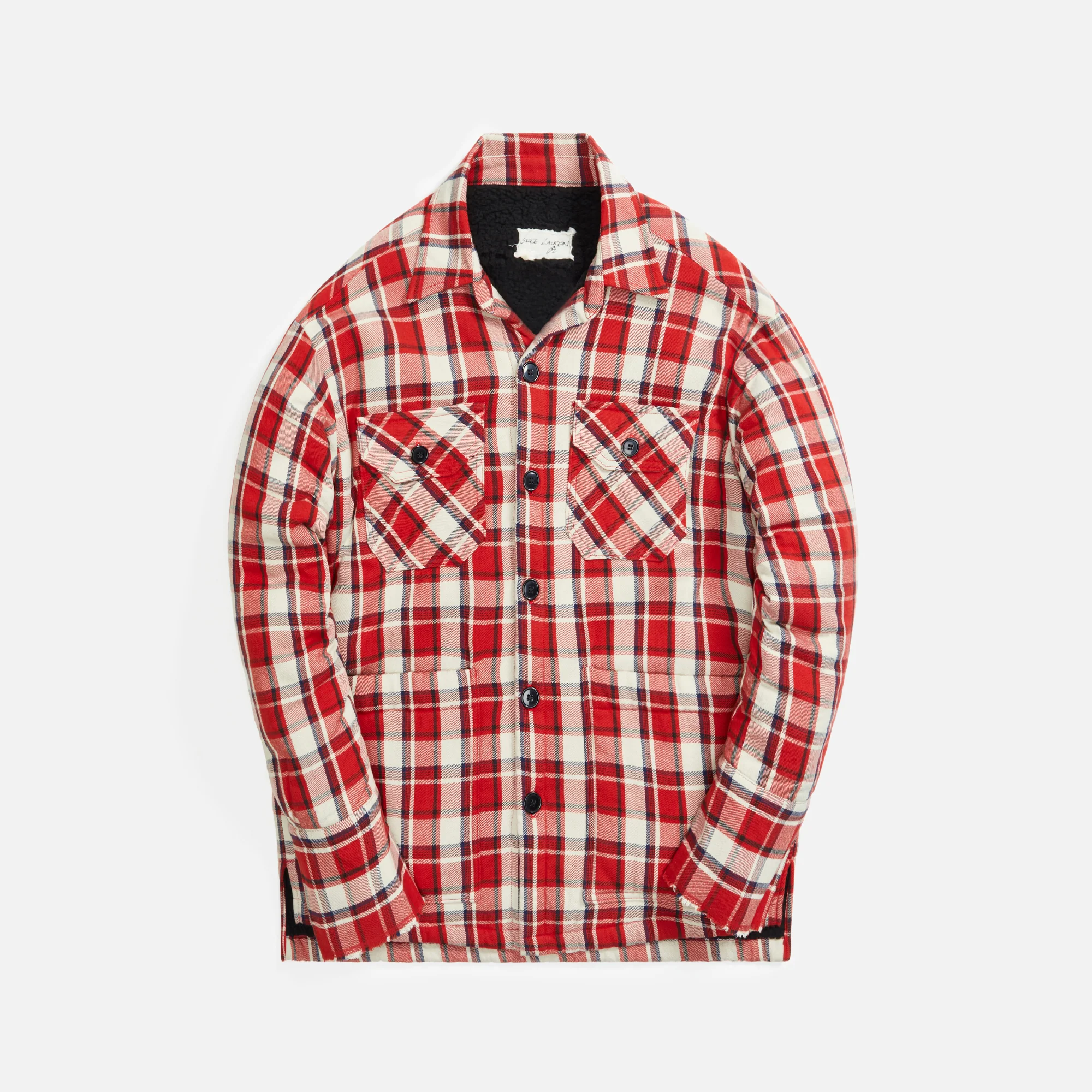 Stitchwork Plaid Boxy Shirt