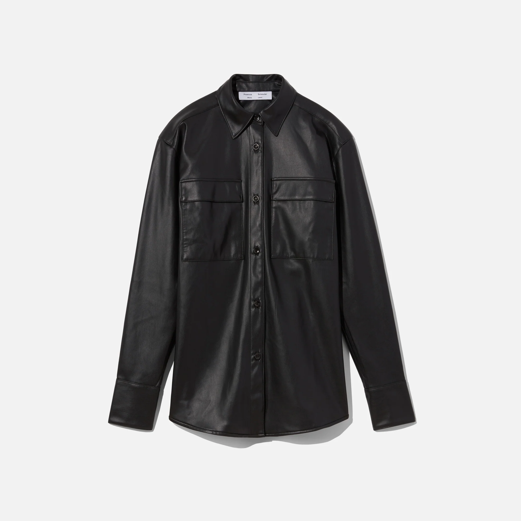 Faux Leather Shirt