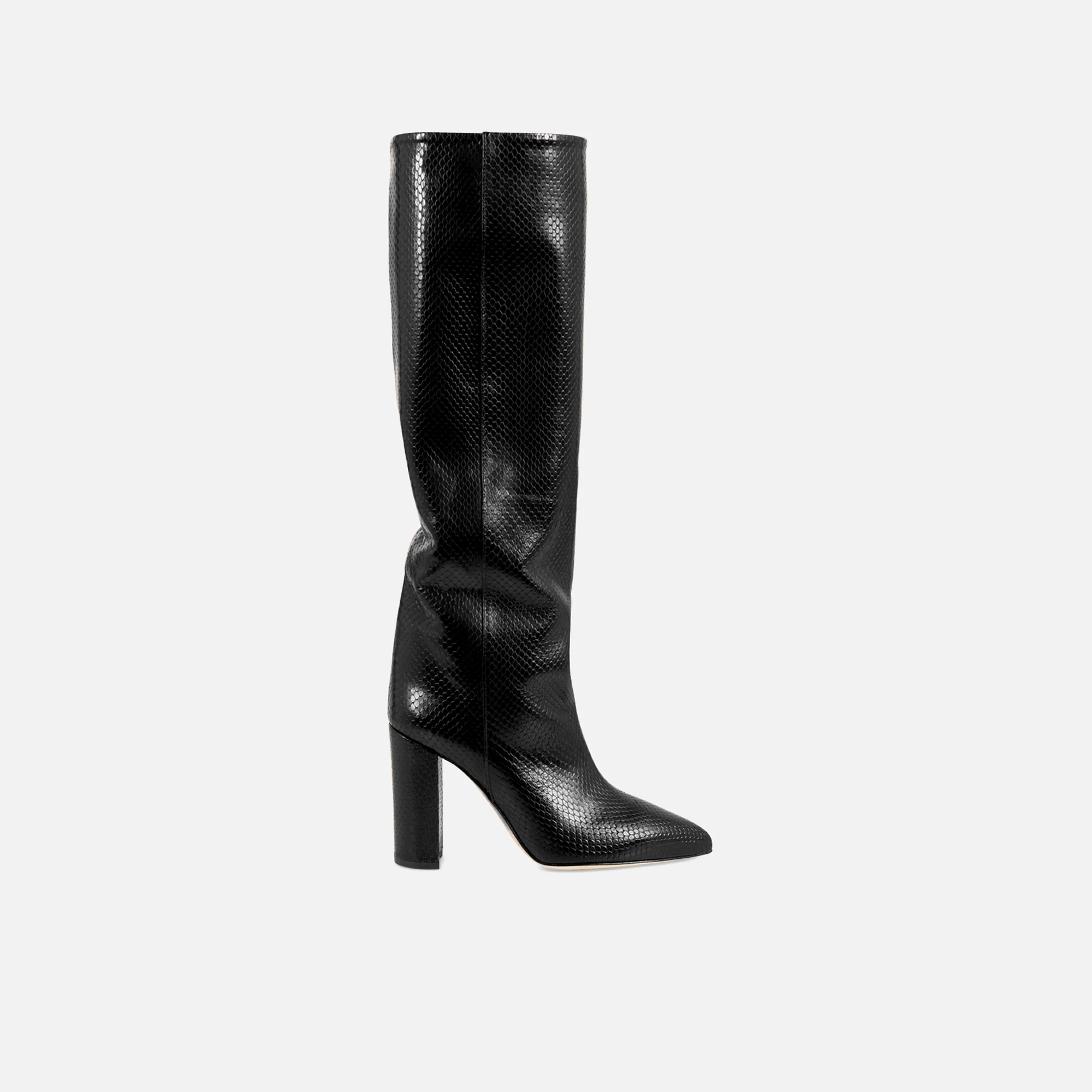 Block Heel Boot 100 Printed Lizard