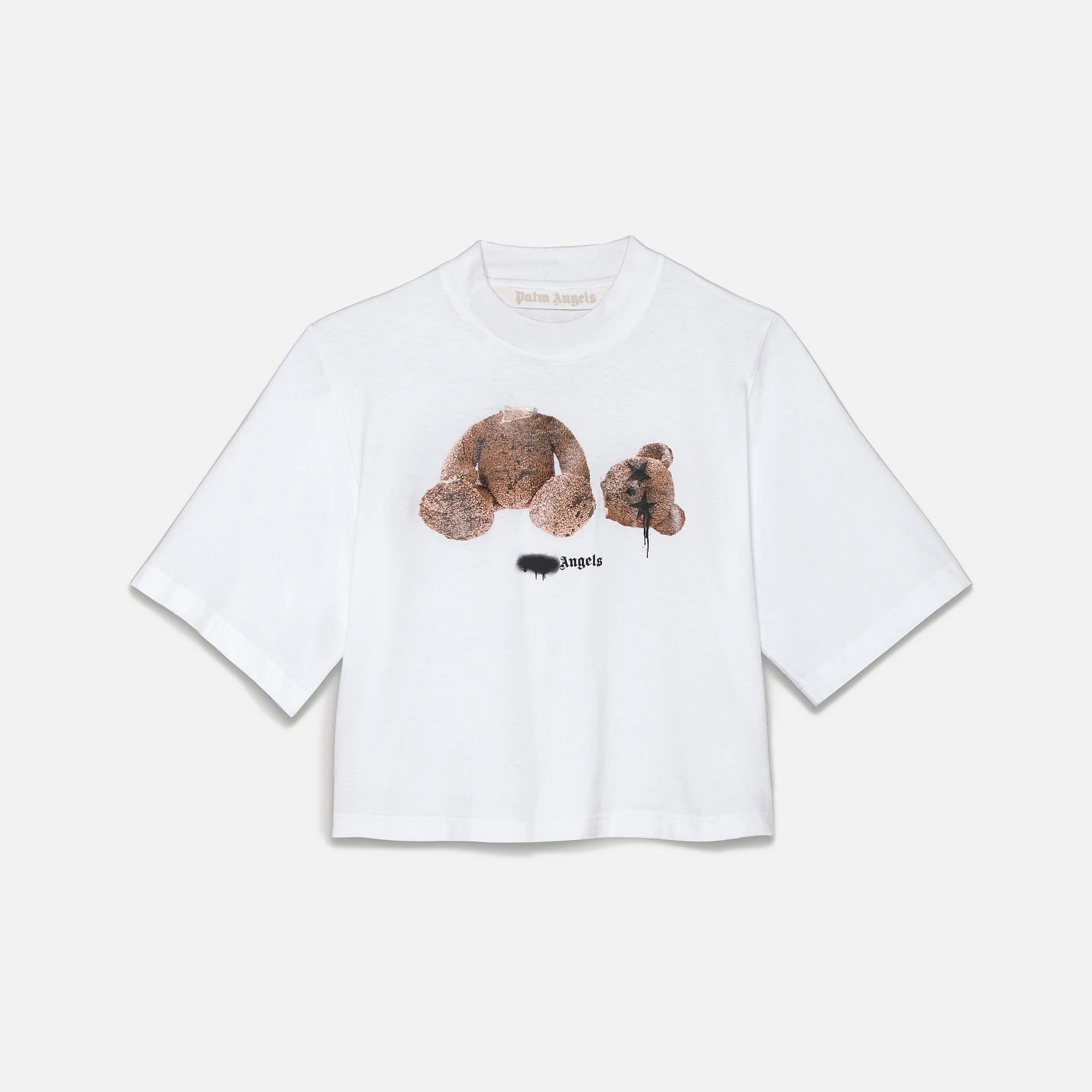 Sprayed Bear Cropped Tee