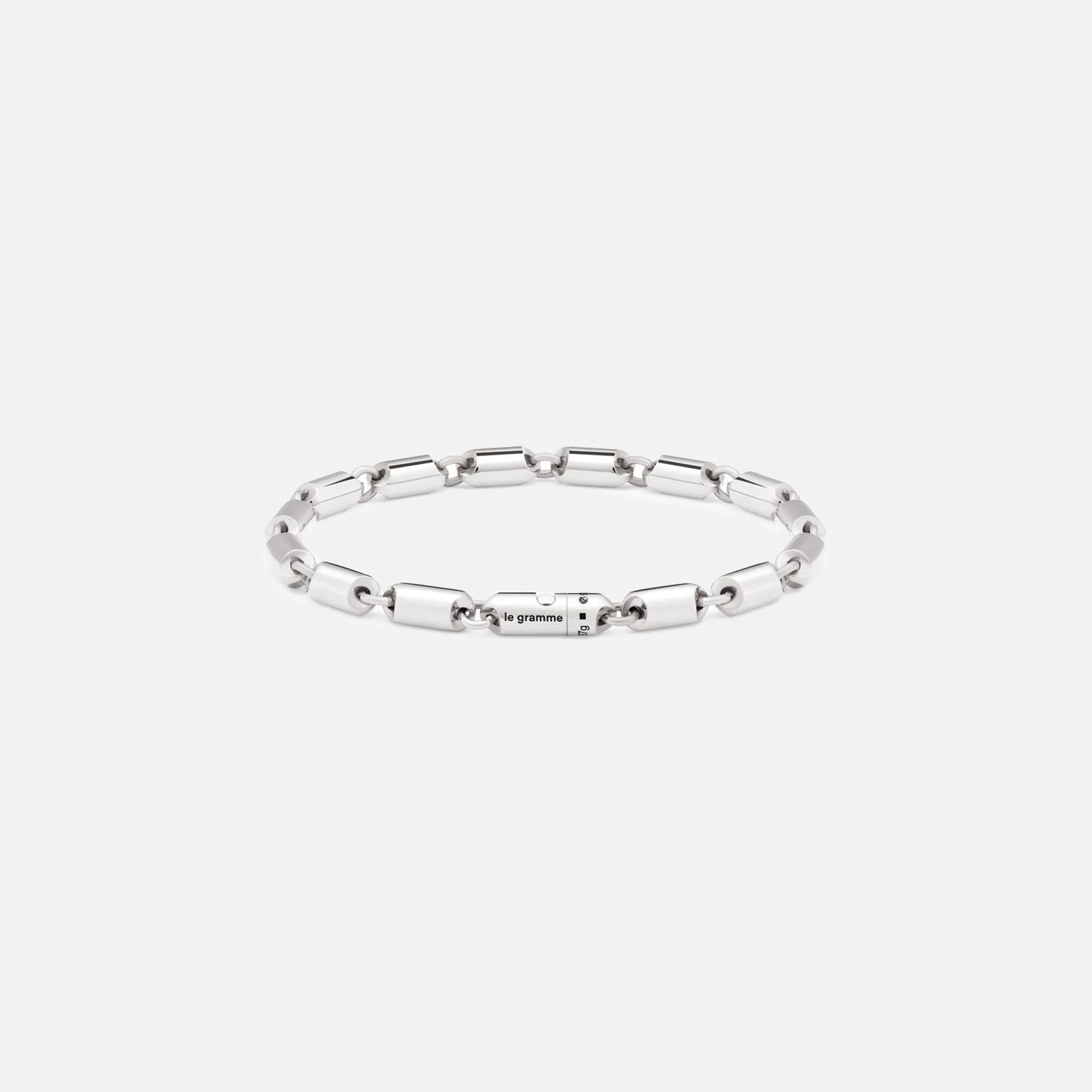 25g Polished Sterling Silver Segment Bracelet