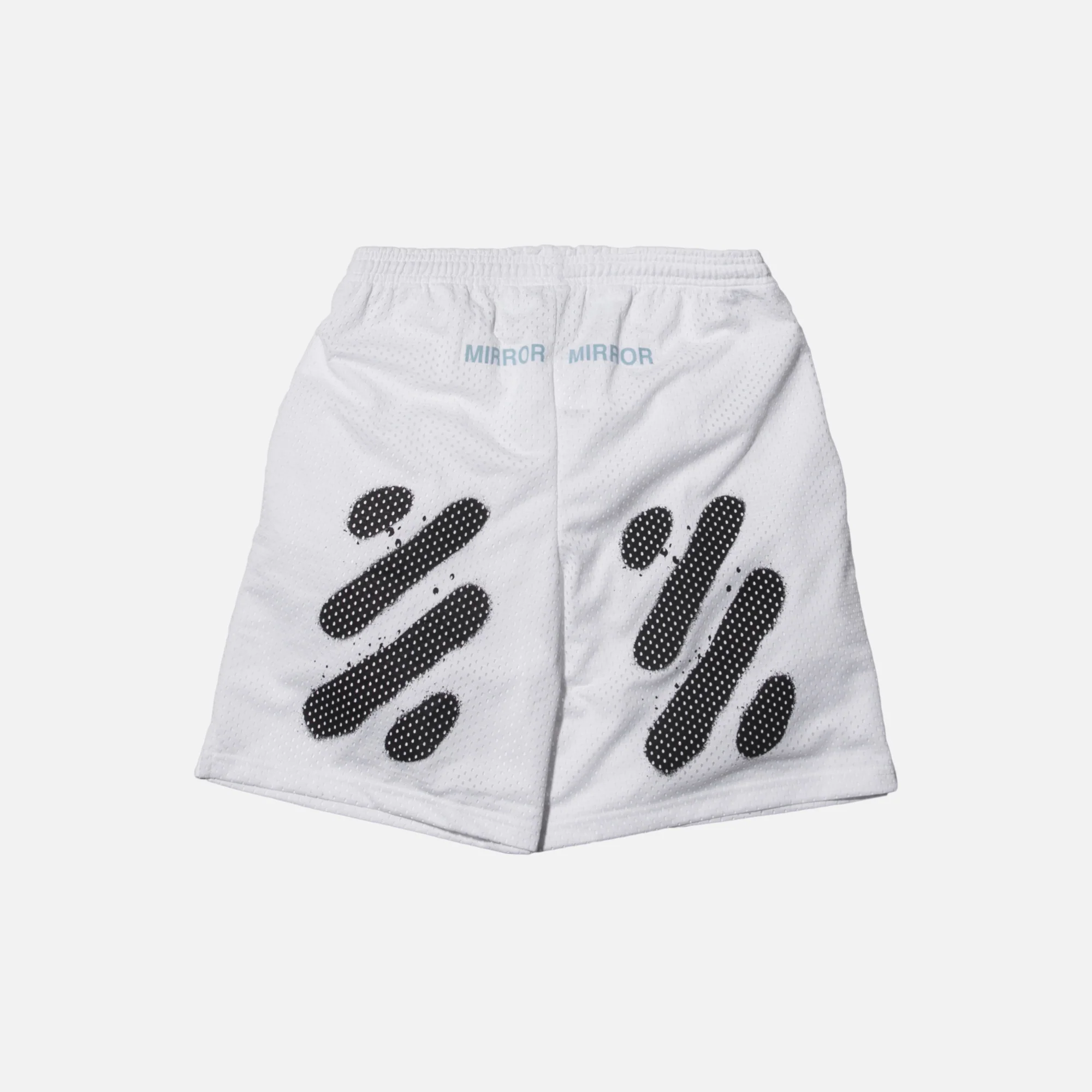 Diagonal Spray Mesh Shorts