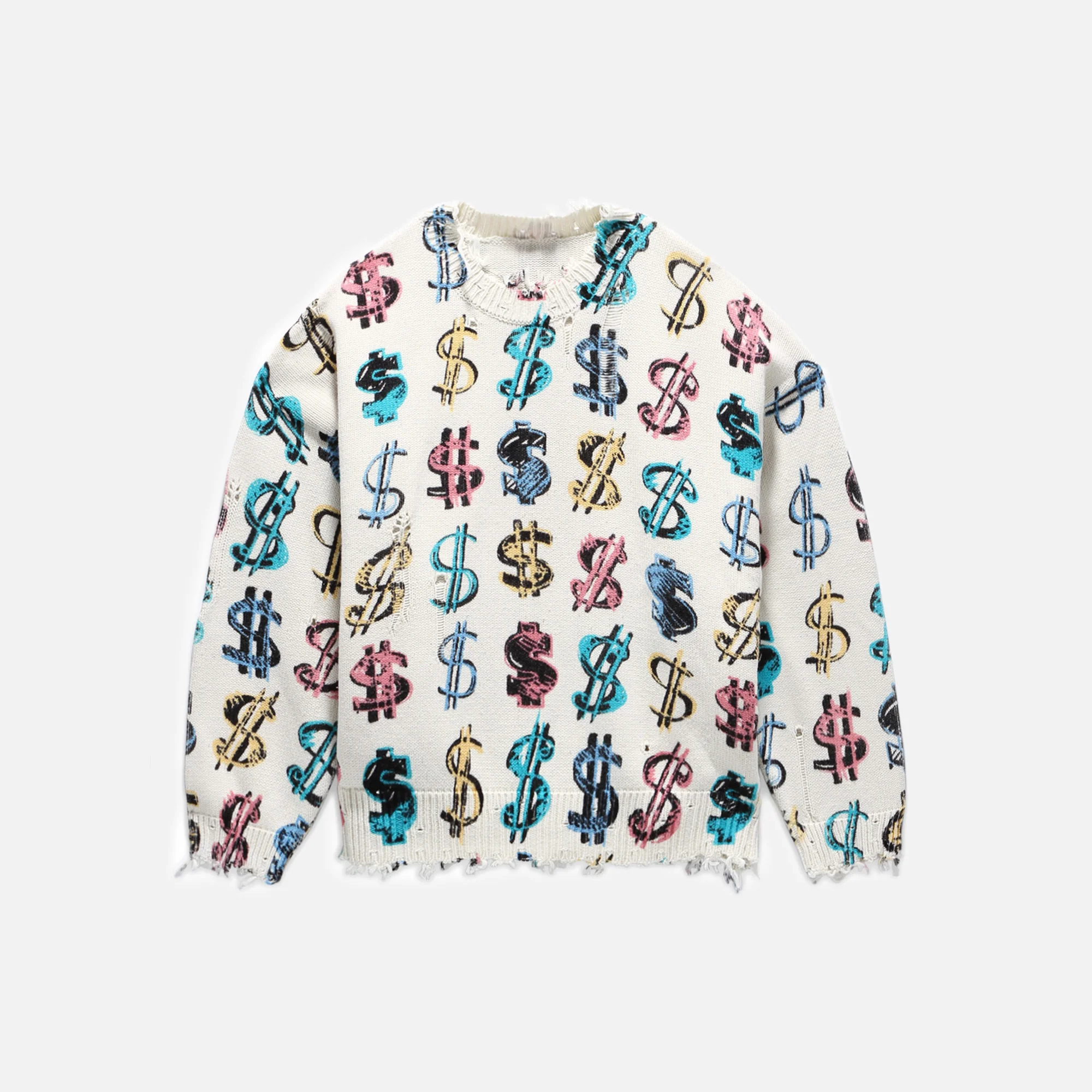 Sweaters Dollar Sign Oversized Sweater