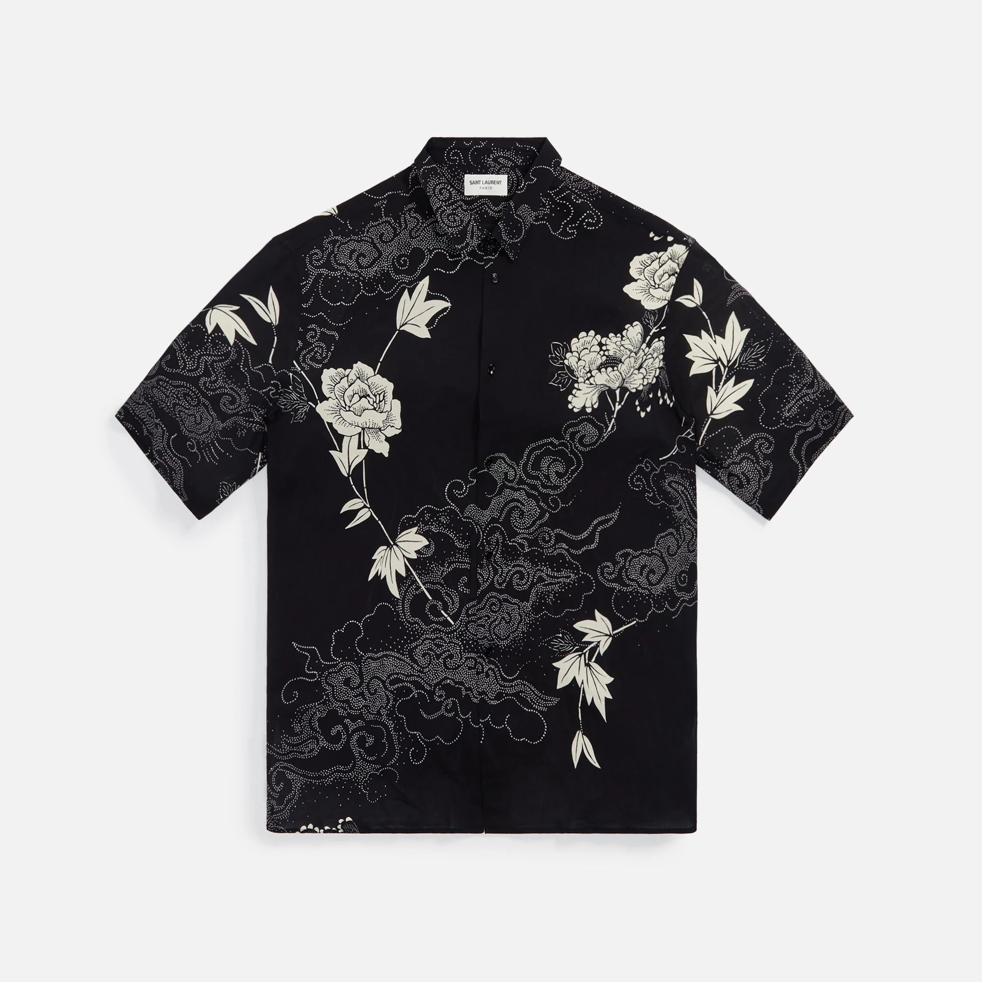 Rose Print Short Sleeved Shirt