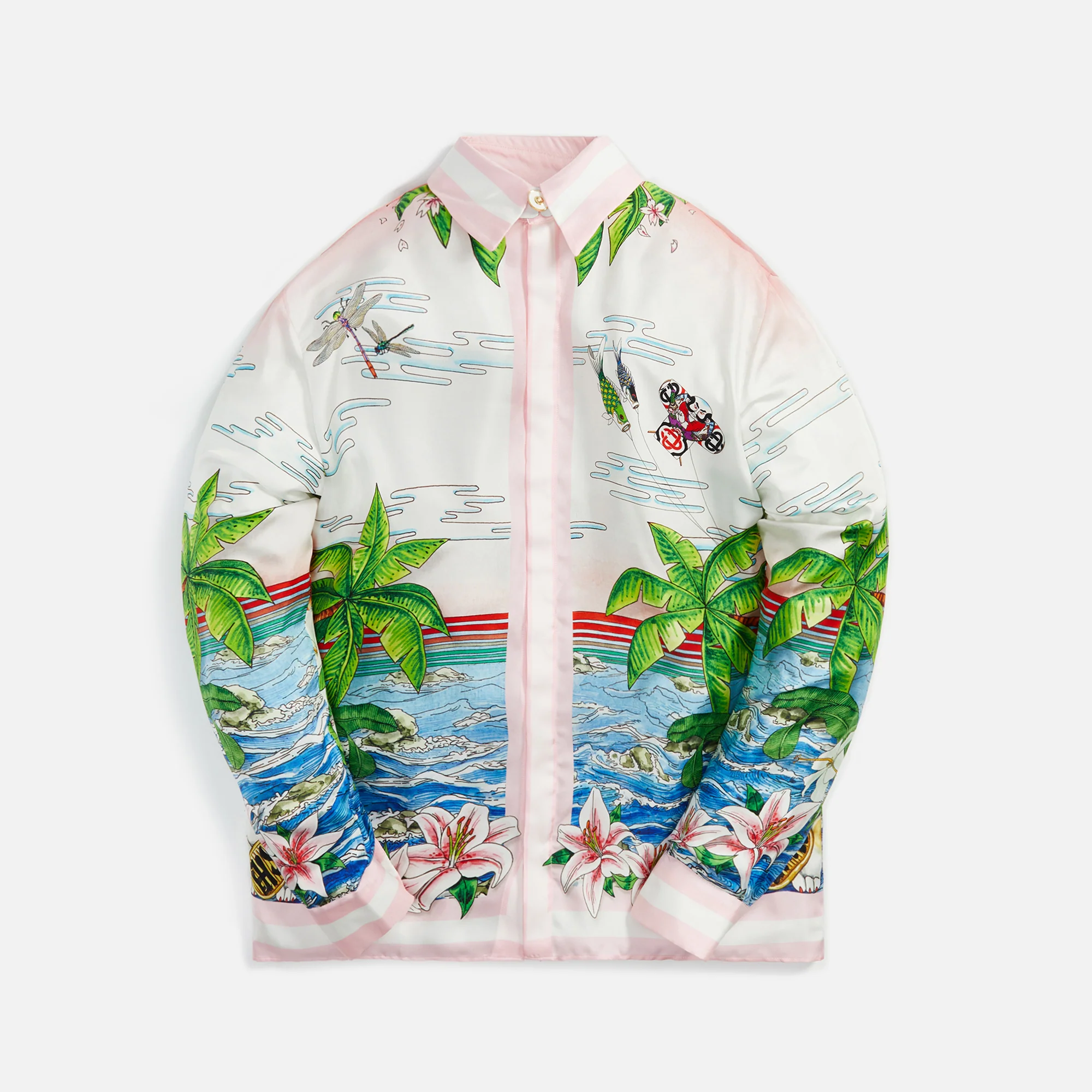 L/S Silk Shirt Table Tennis Club Sunset