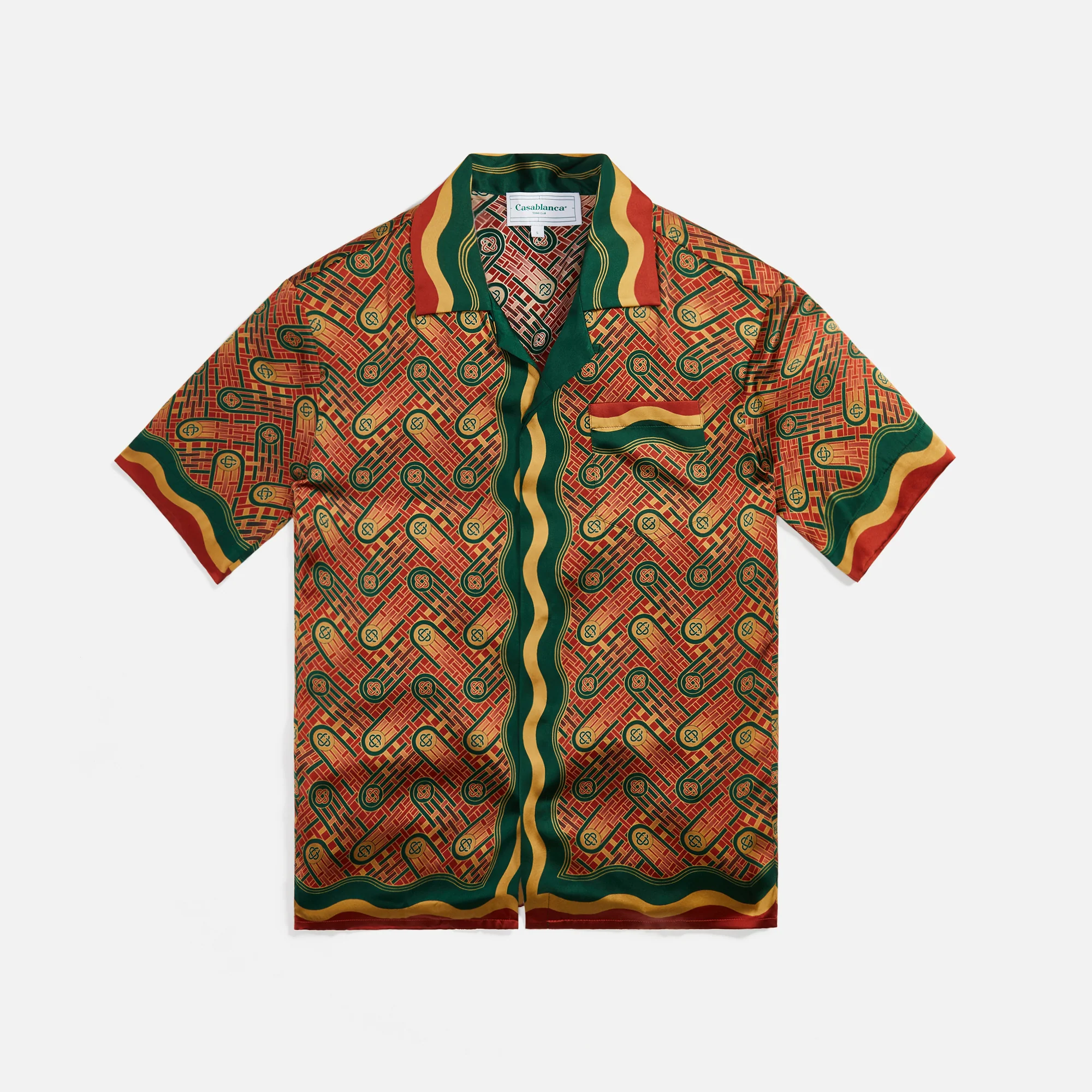 Cuban Collar Shirt Ping Pong Monogram