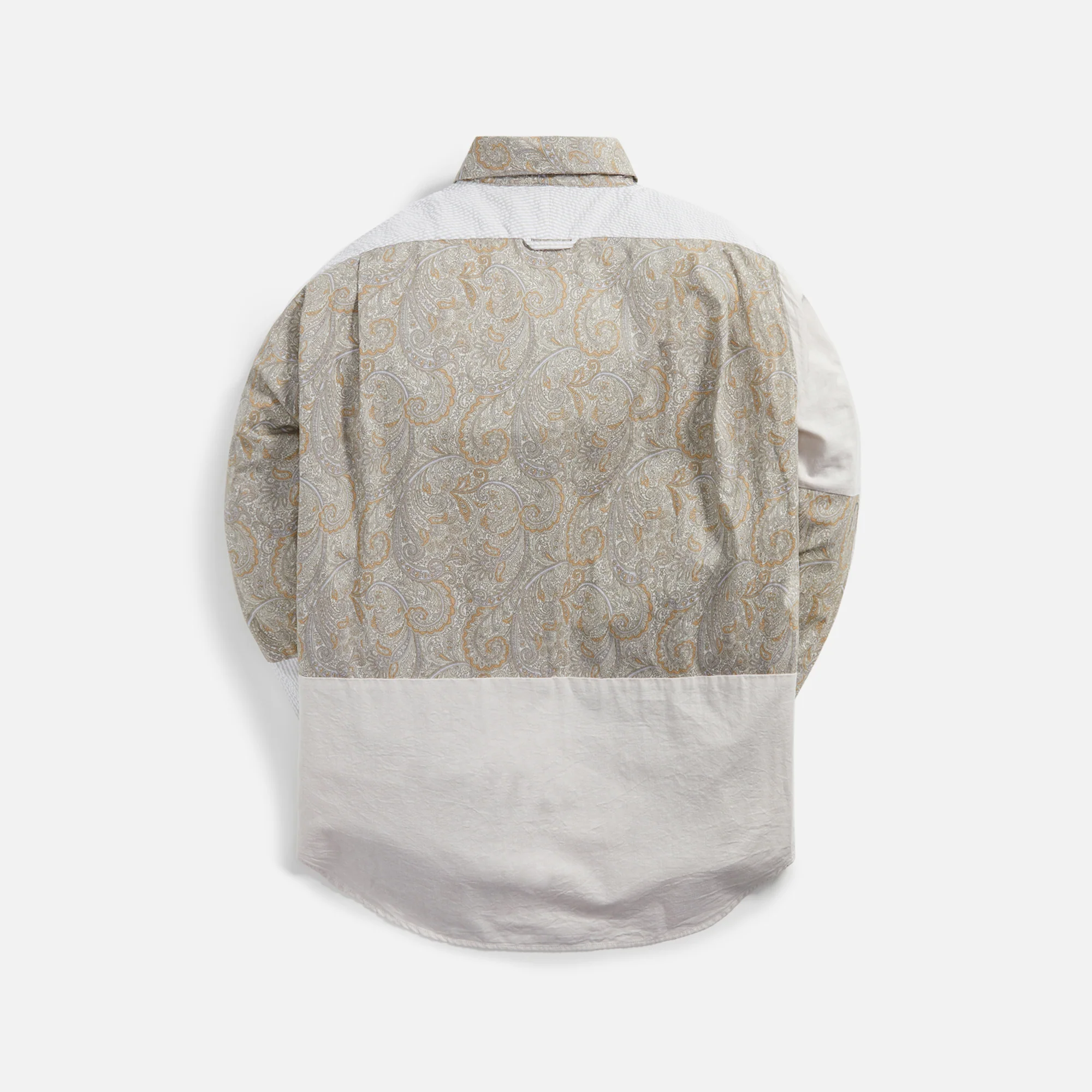 Cotton Combo Short Collar Shirt