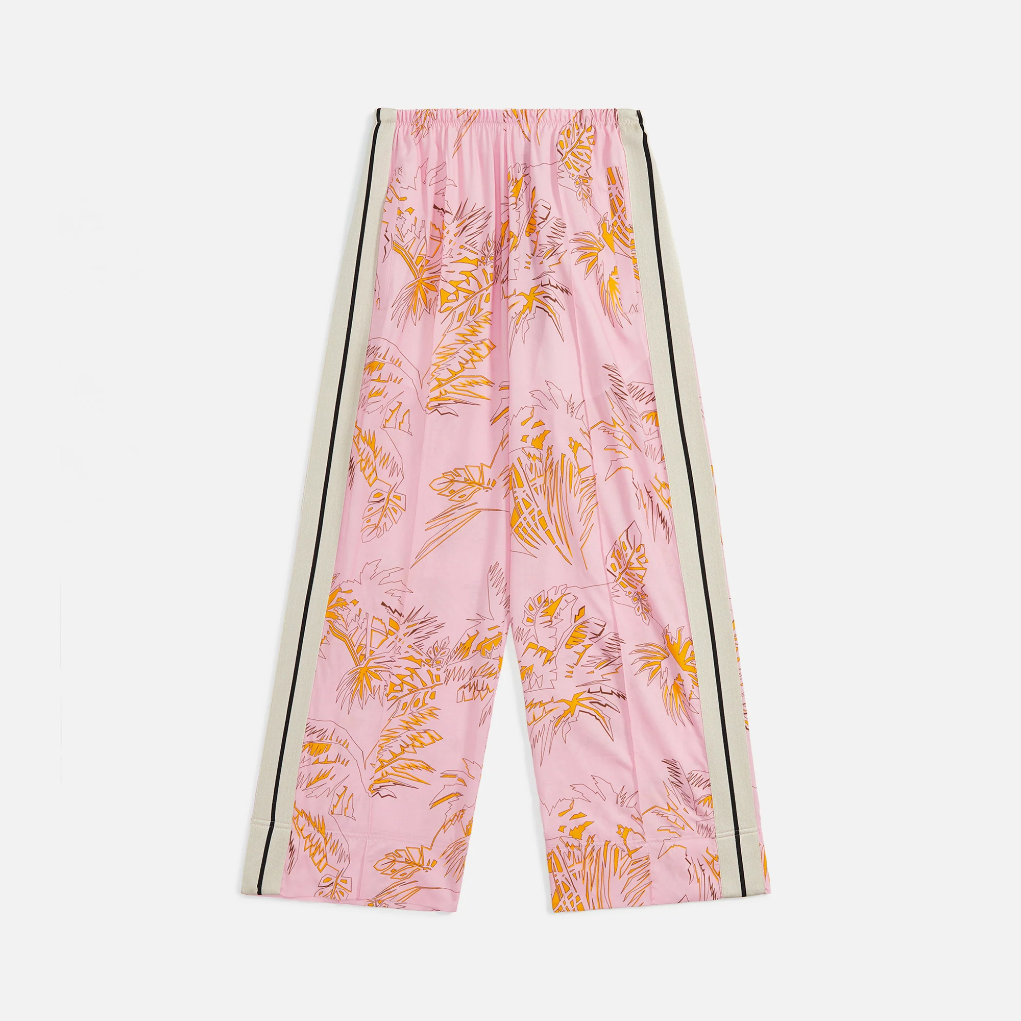 Abstract Palms Crop Track Pants
