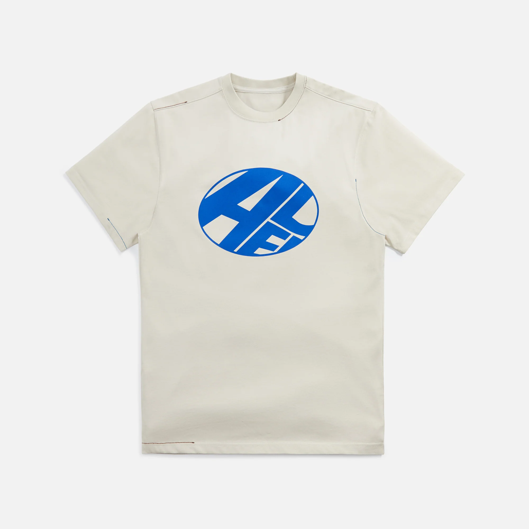 Semi-Overfit Two-Color Stitch Tee