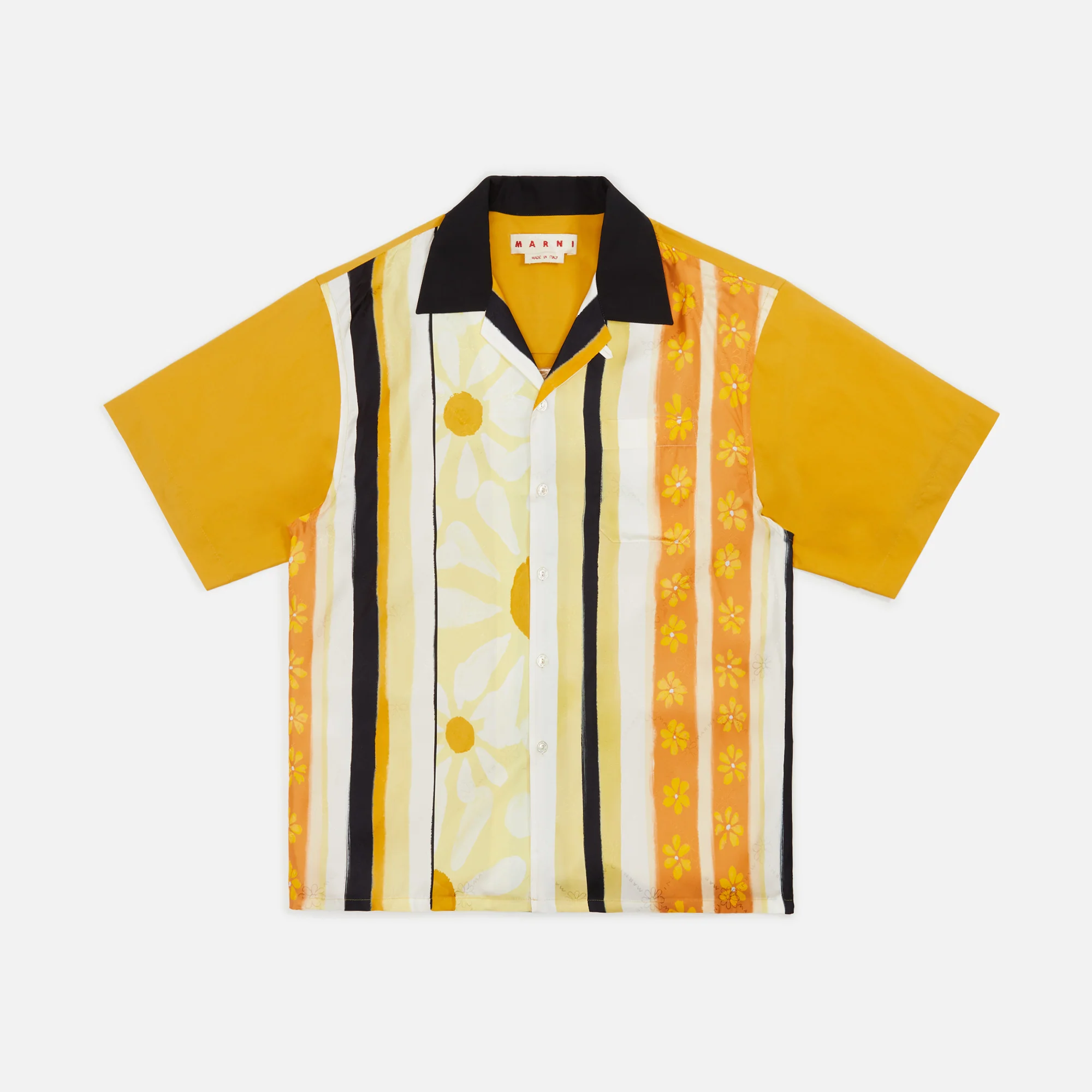 Patchwork Viscose Jacquard Shirt