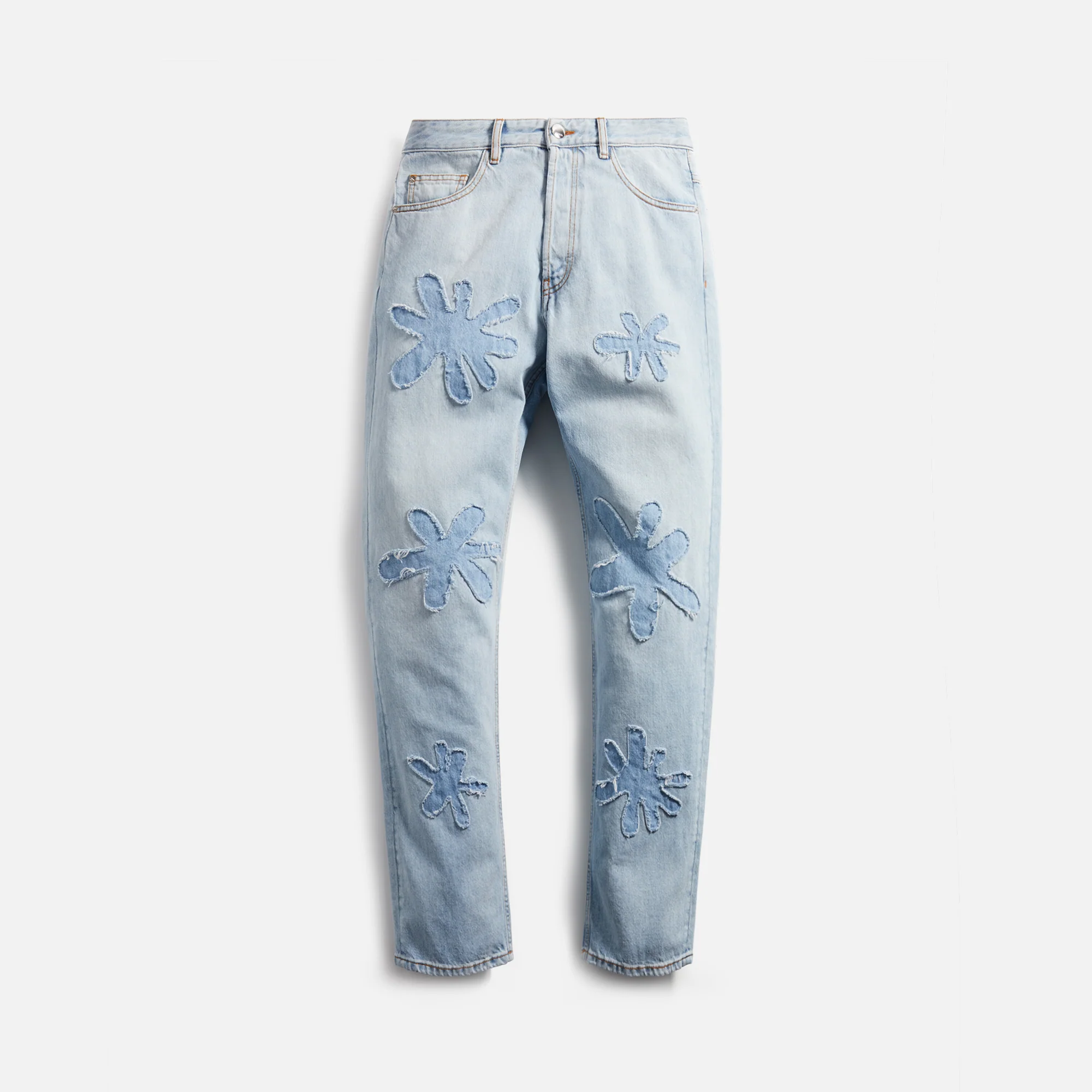 5 Pocket Bleached Denim Daisy Pant