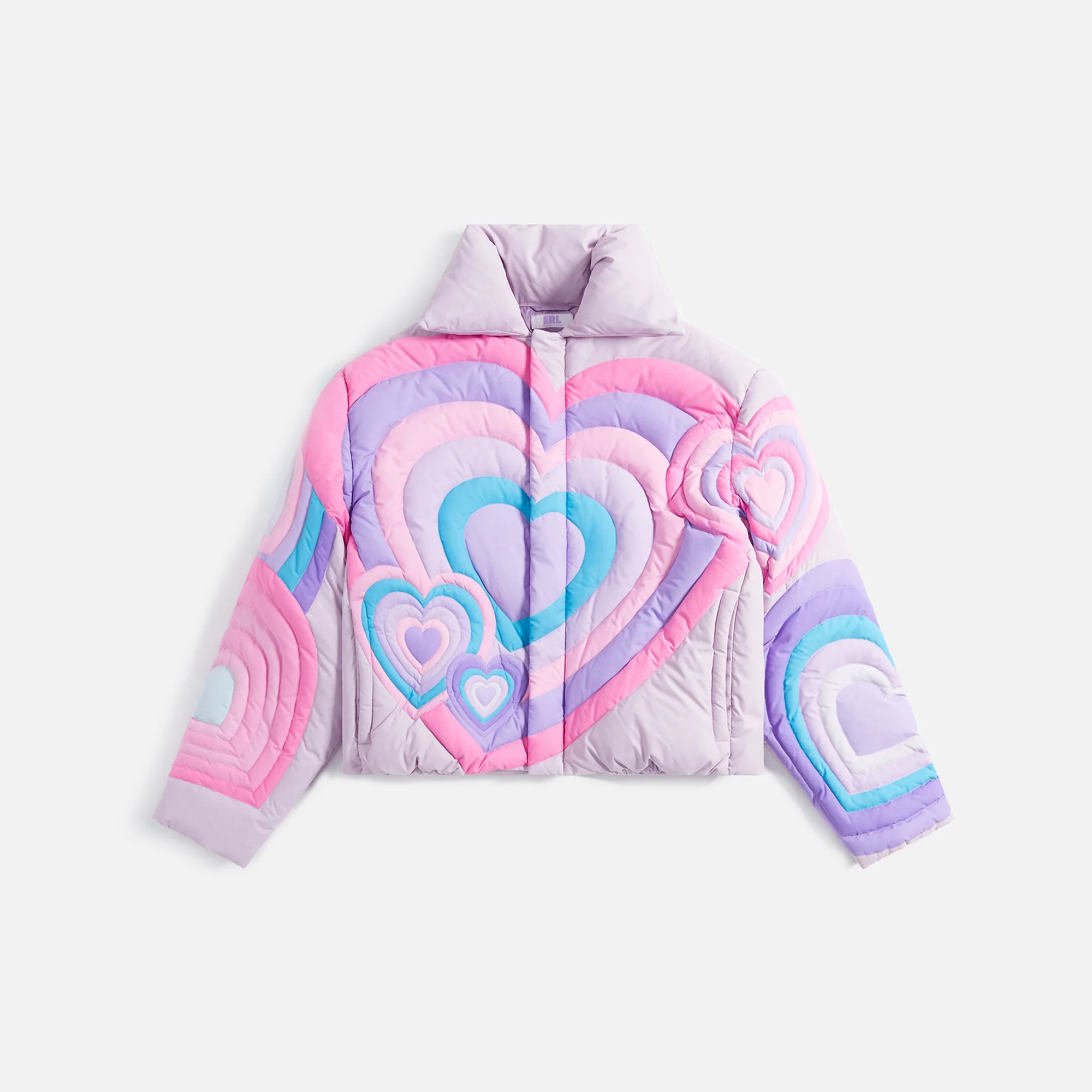 Unisex Heart Puffer Woven