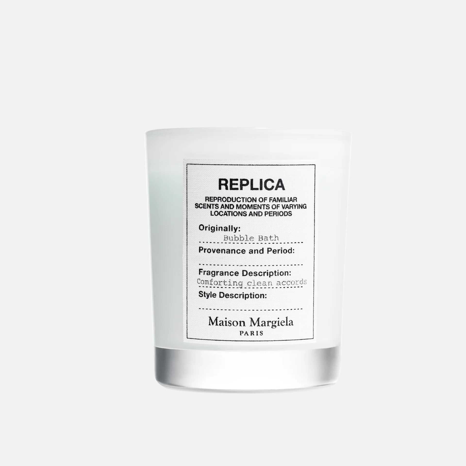 Bubble Bath Candle