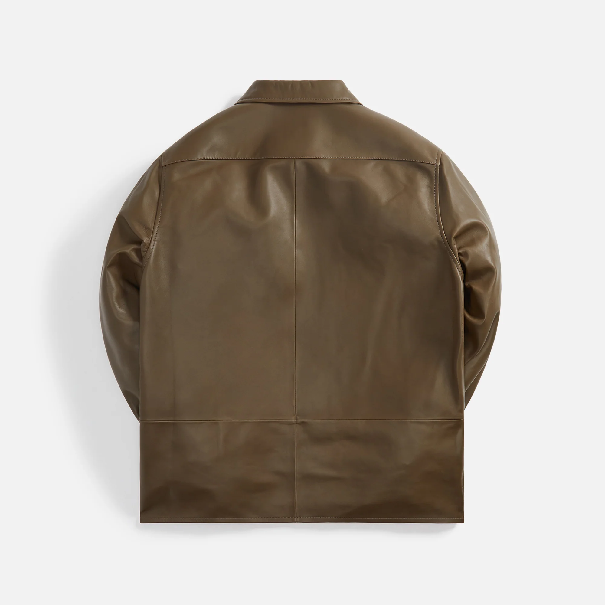 Leather Zip Overshirt