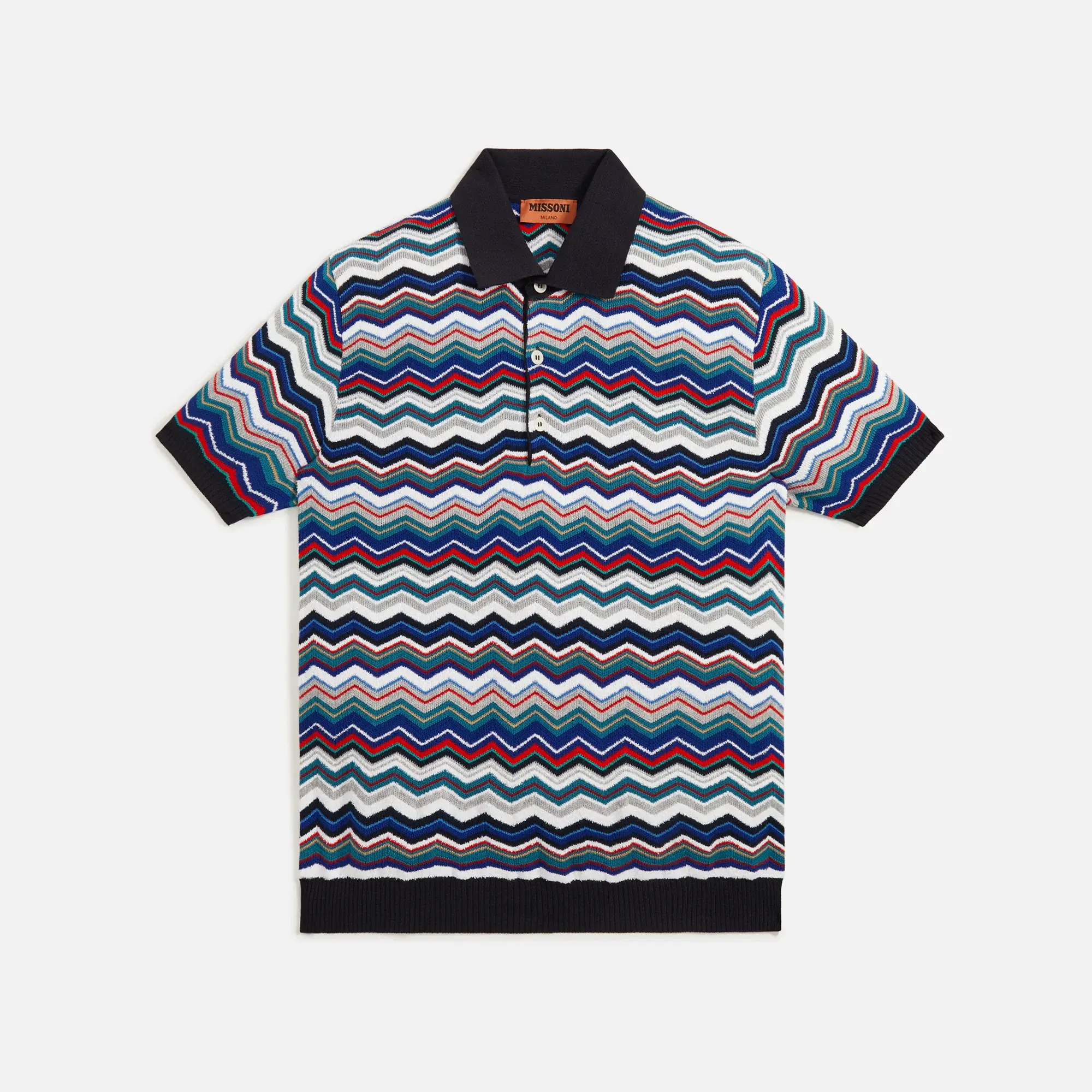 Zig Zag Short Sleeve Polo