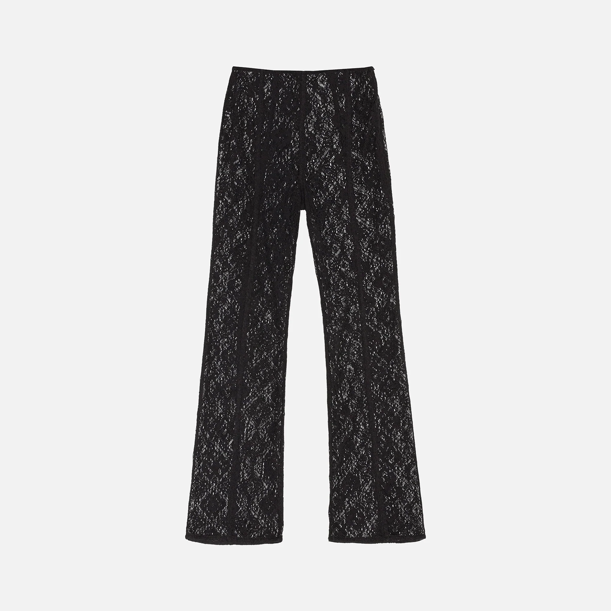 Cotton Lace Flared Pants