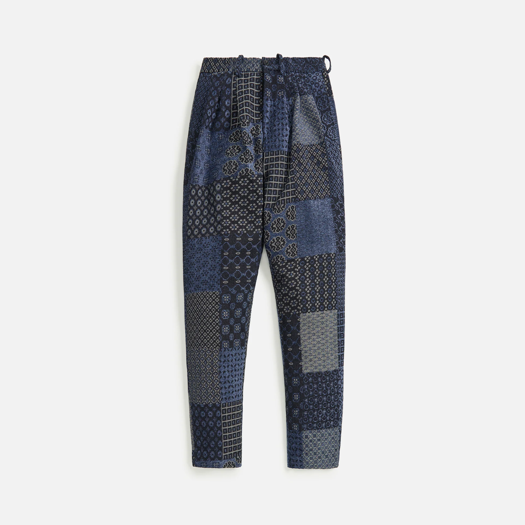 Patchwork Triple Pleated Pant