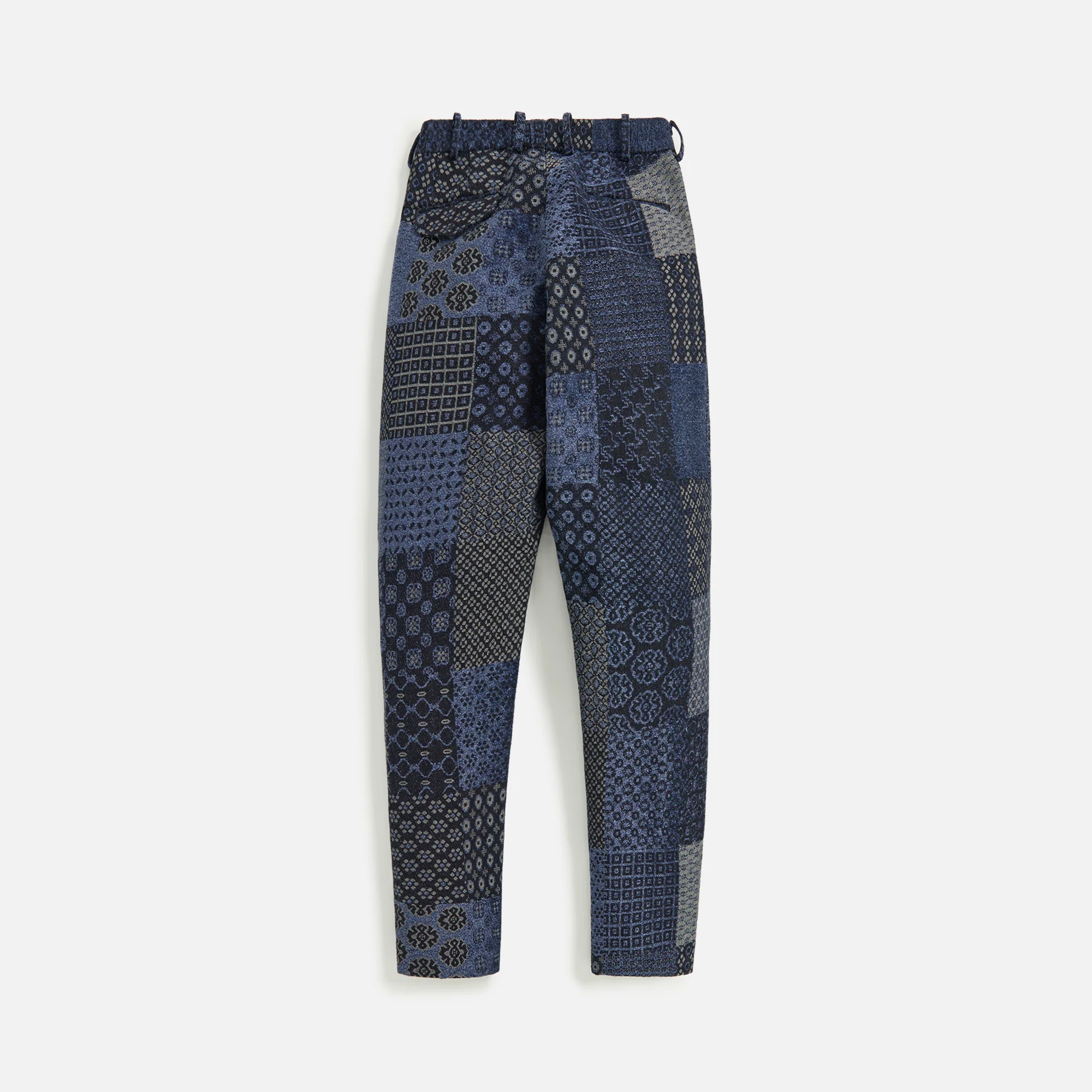 Patchwork Triple Pleated Pant