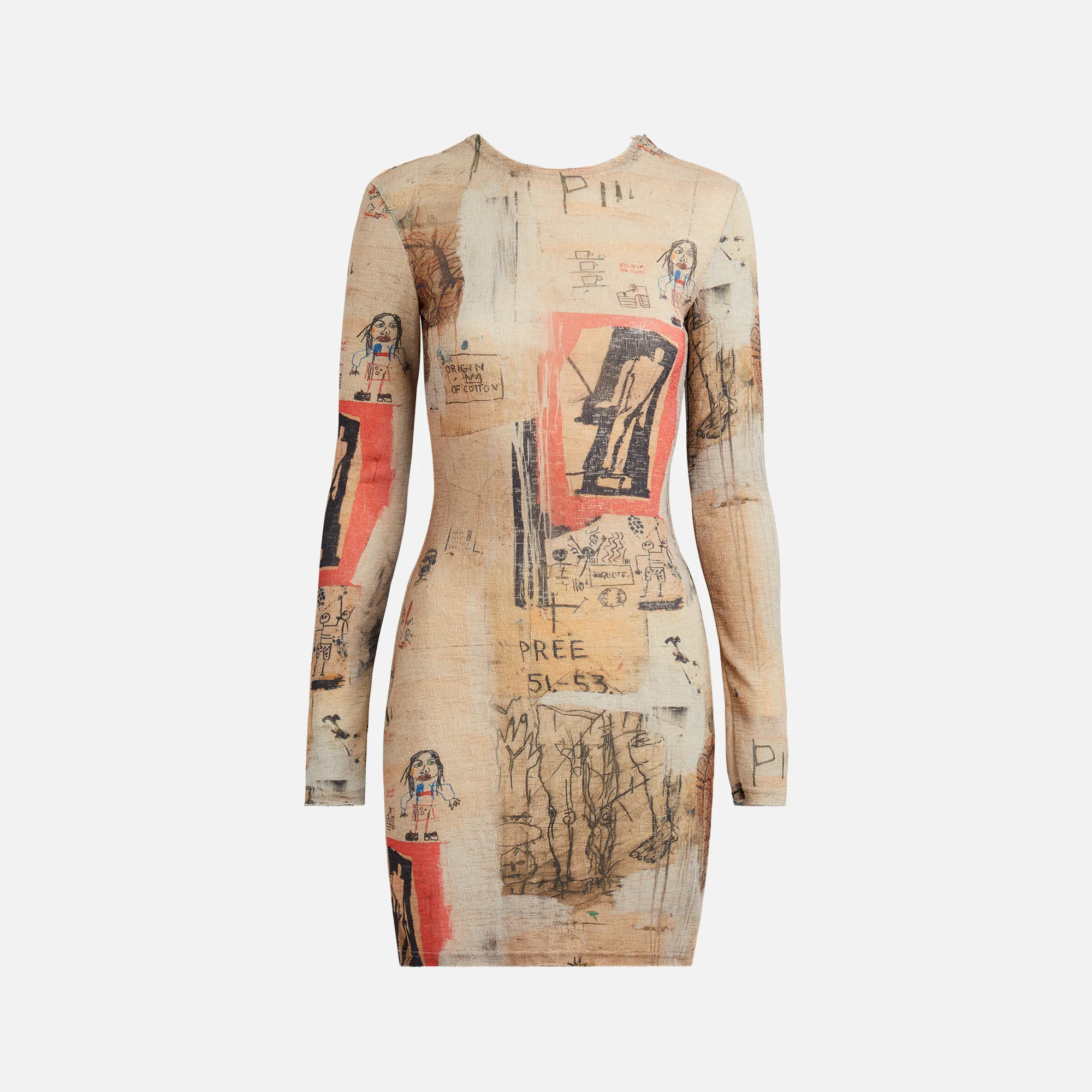 Basquiat Edition Big Shoes Mini Dress