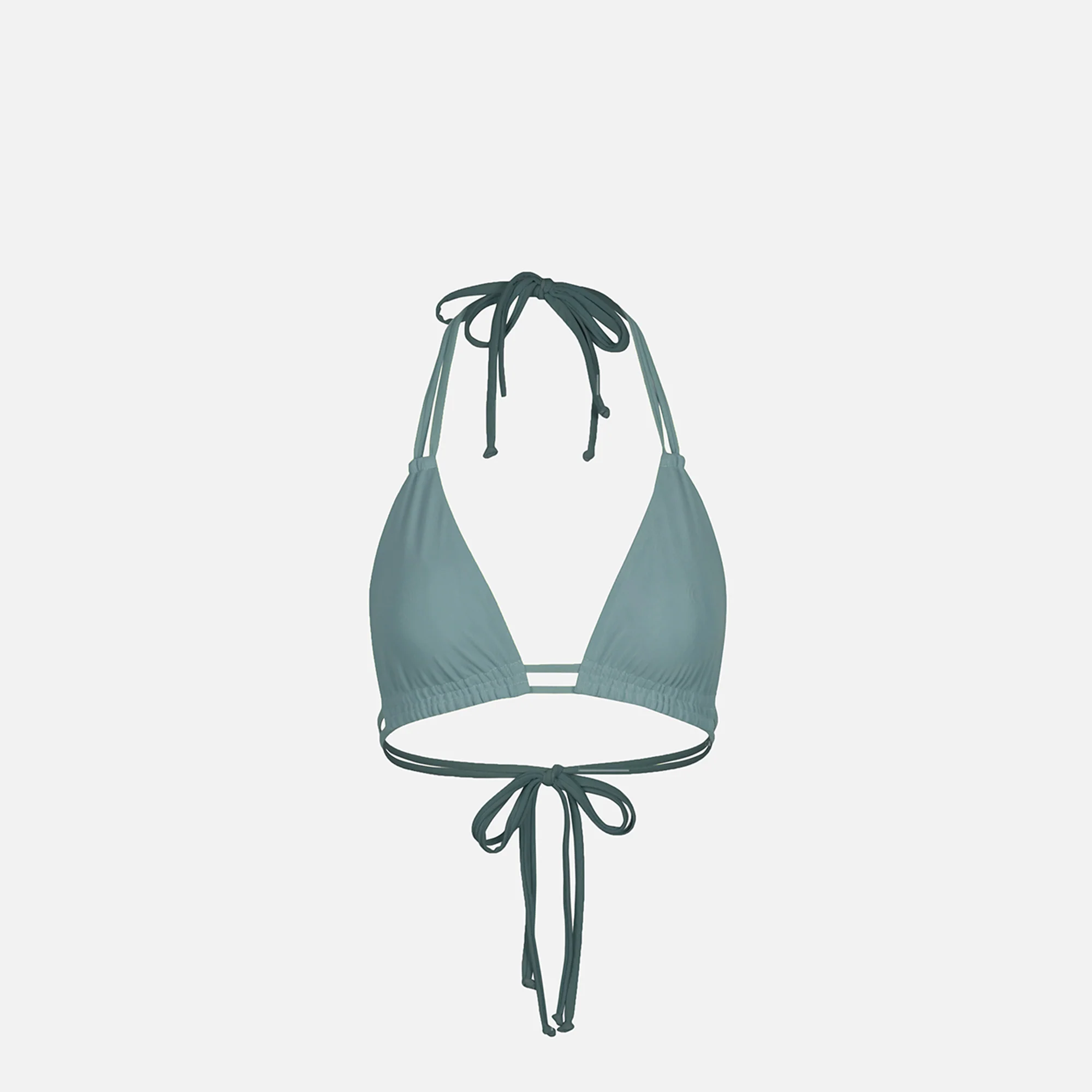 Ruched Triangle Bikini Top