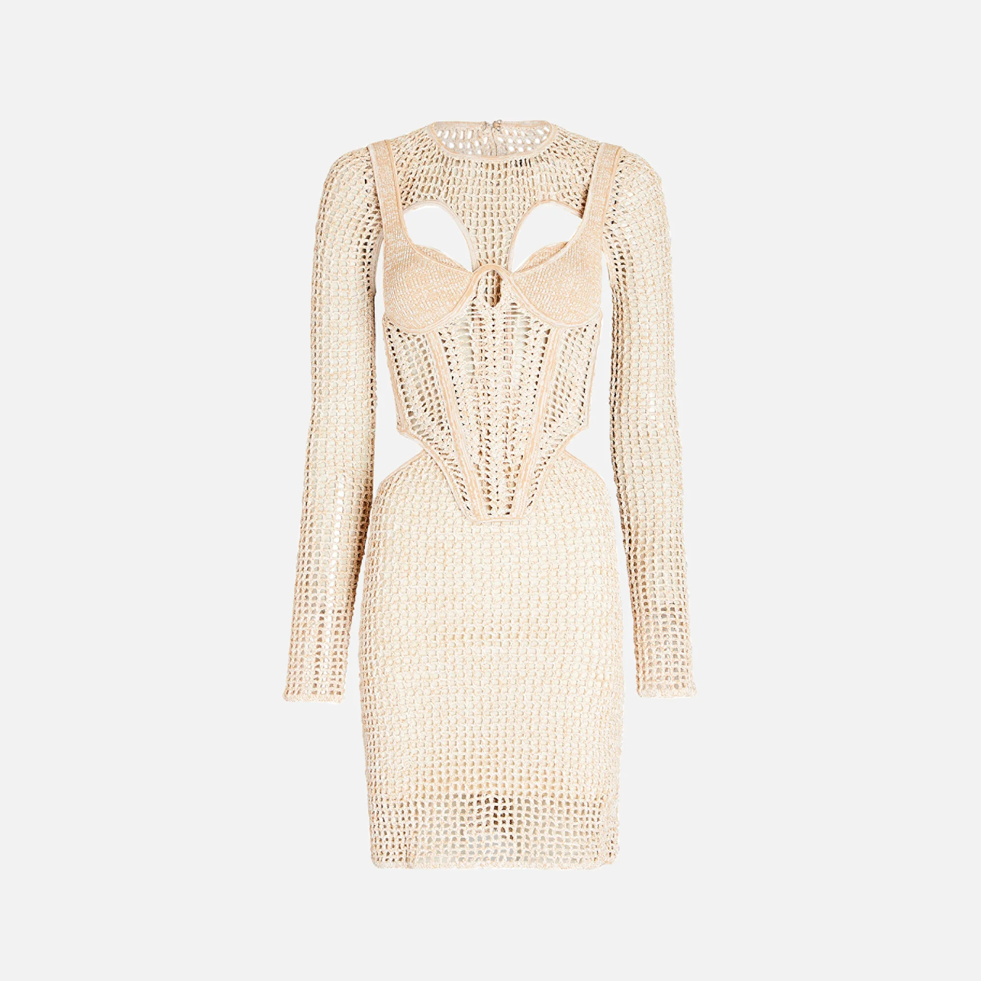 Stirrup Crochet Mini Dress