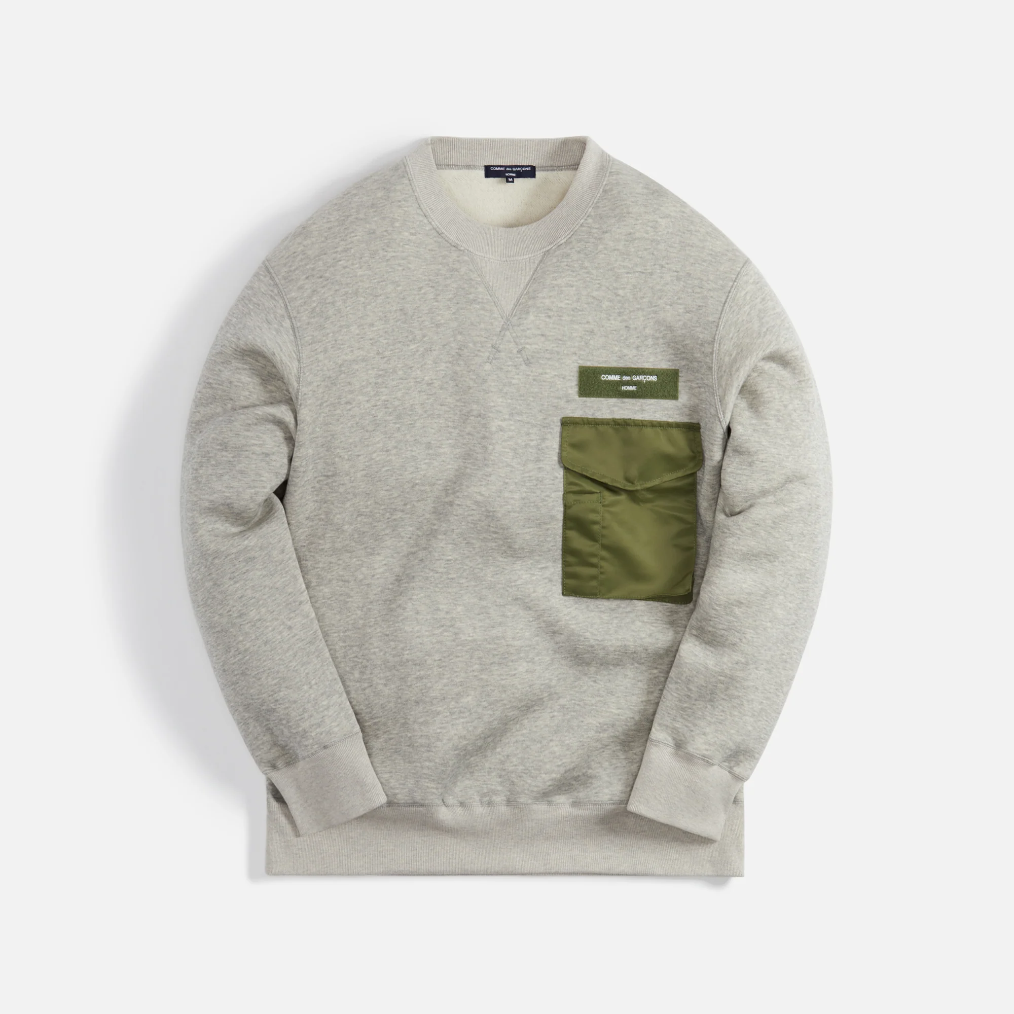 Comme Des GarÃÂ§ons Homme Nylon Twill Pocket Crewneck