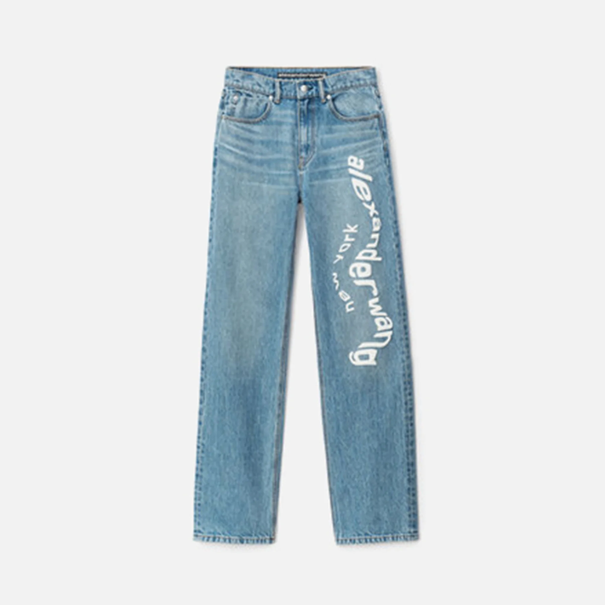 EZ Mid Rise Relaxed Straight Logo Puff