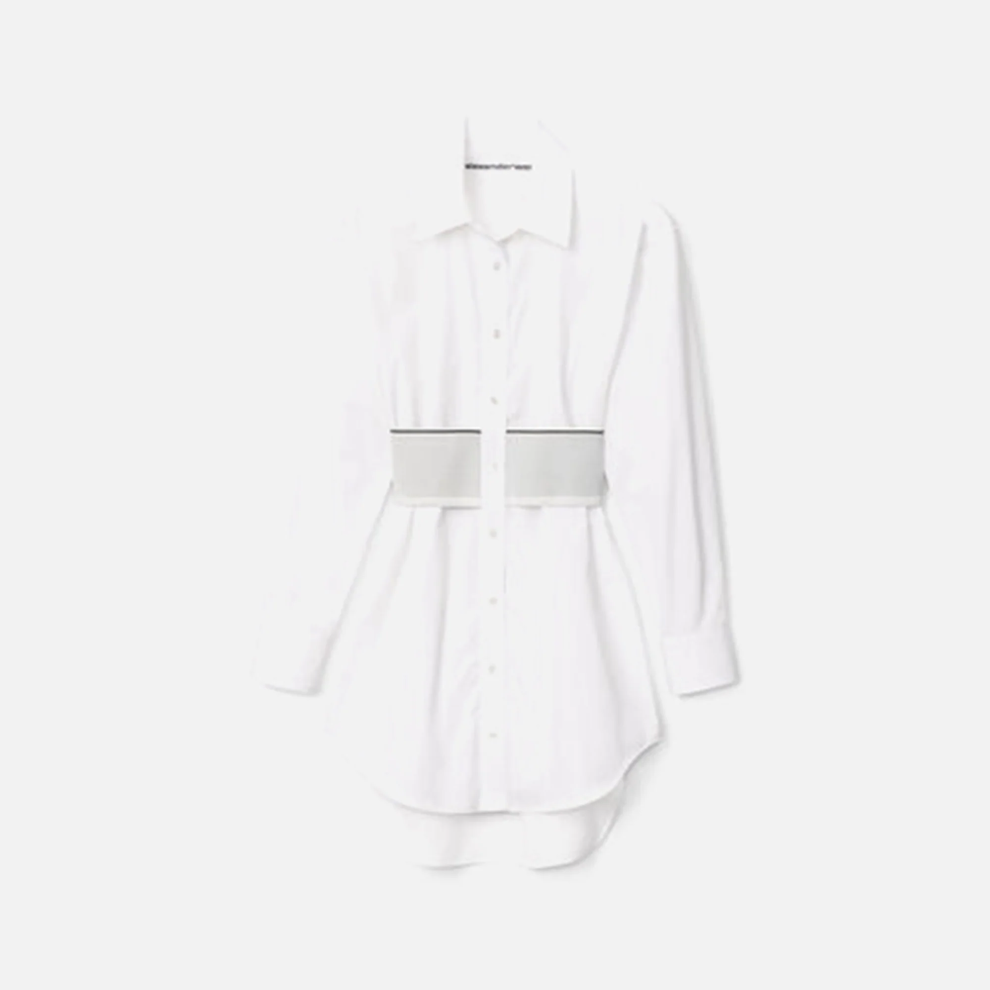 Logo Elastic Shirt Dress