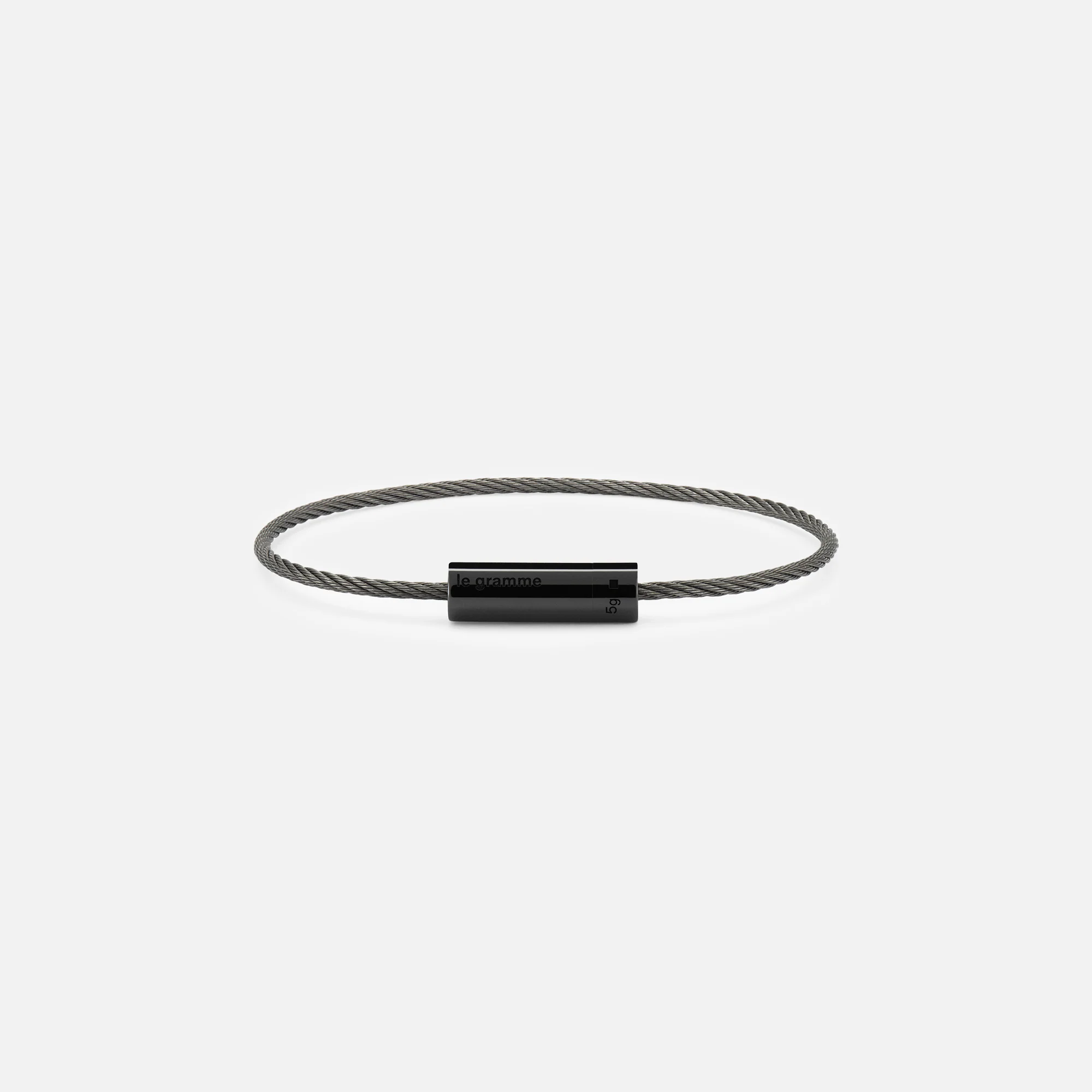 5g Polished Ceramic Cable Bracelet