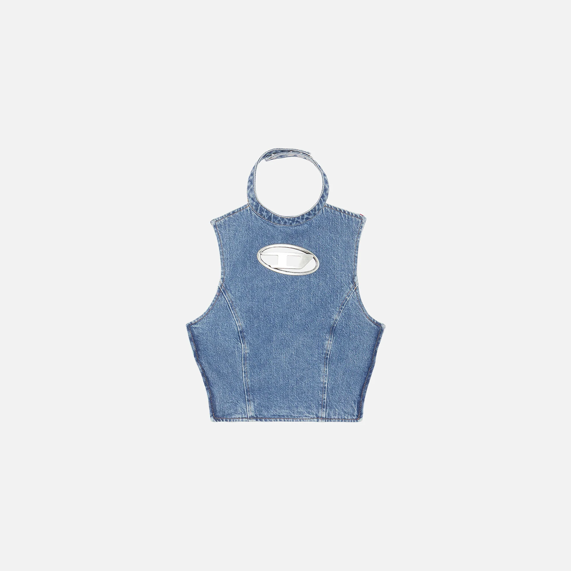 Thea Fringes D Logo Denim Top