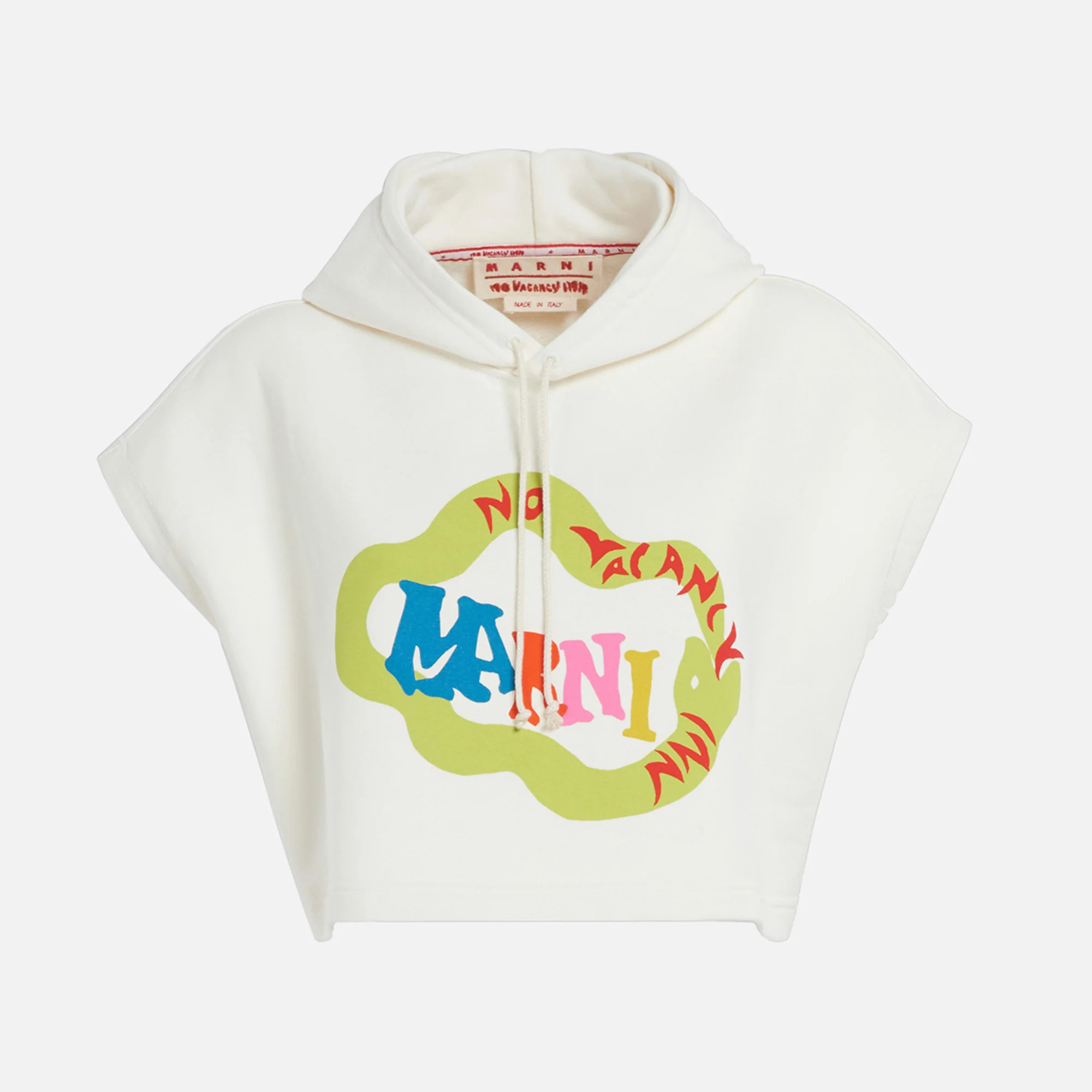 x No Vacancy Inn Cropped Hoodie
