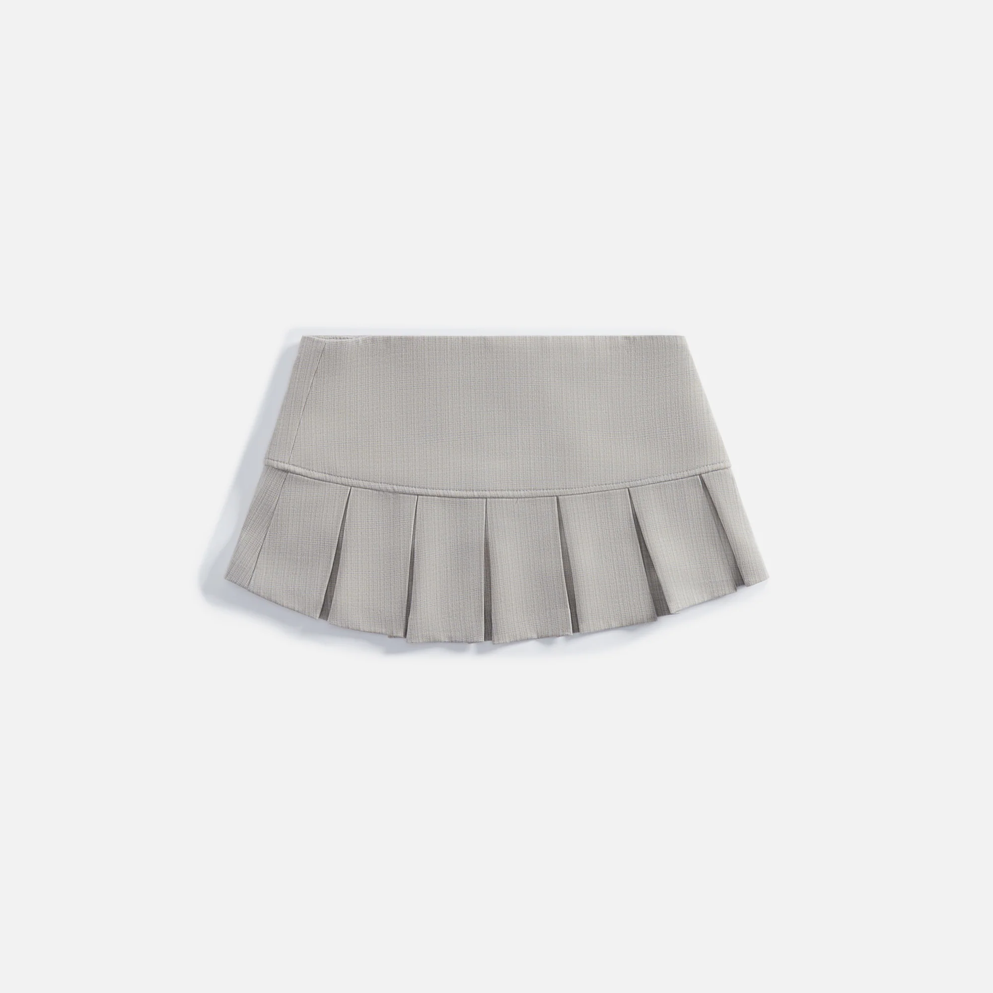 Pleated Micro Mini Skirt