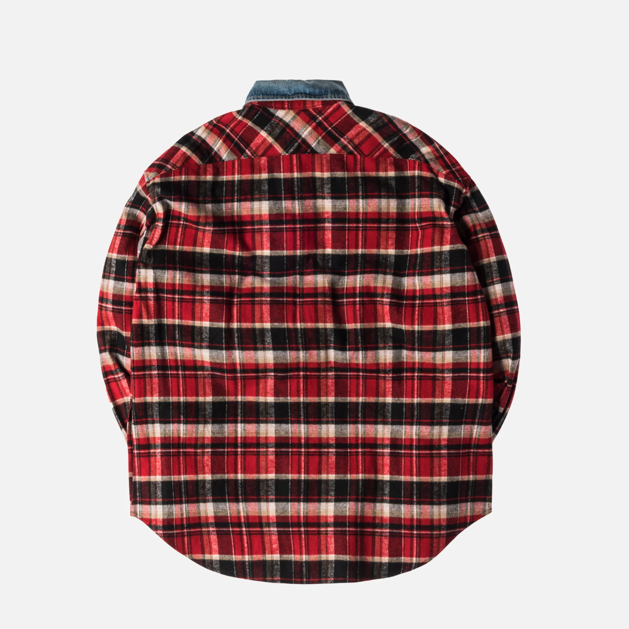5th Collection Denim Collared Flannel