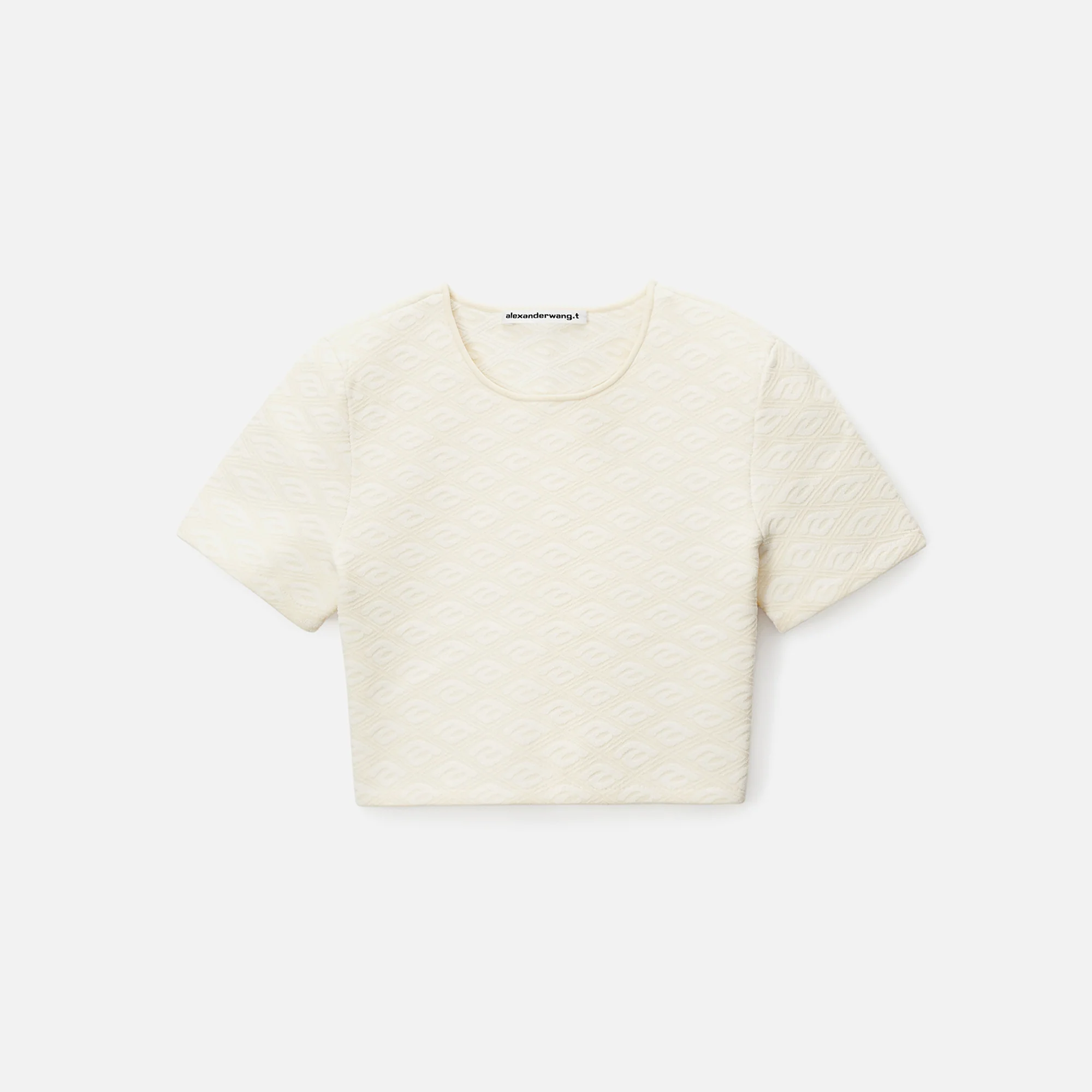 Skewed Logo Jacquard Tee