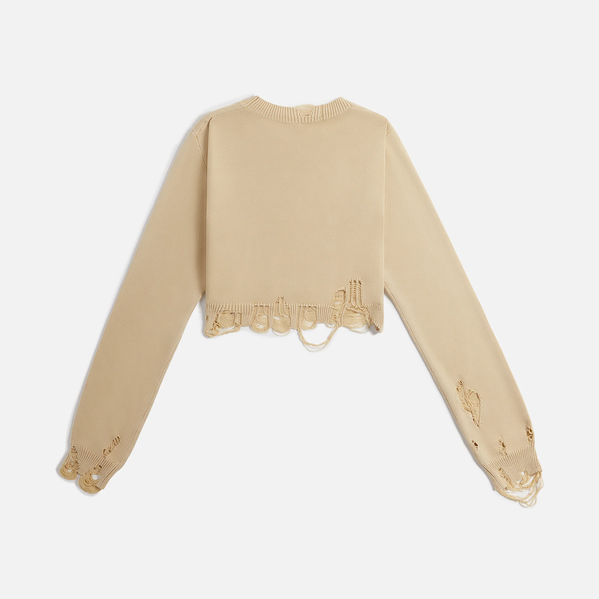 Destroyed Cropped Pullover