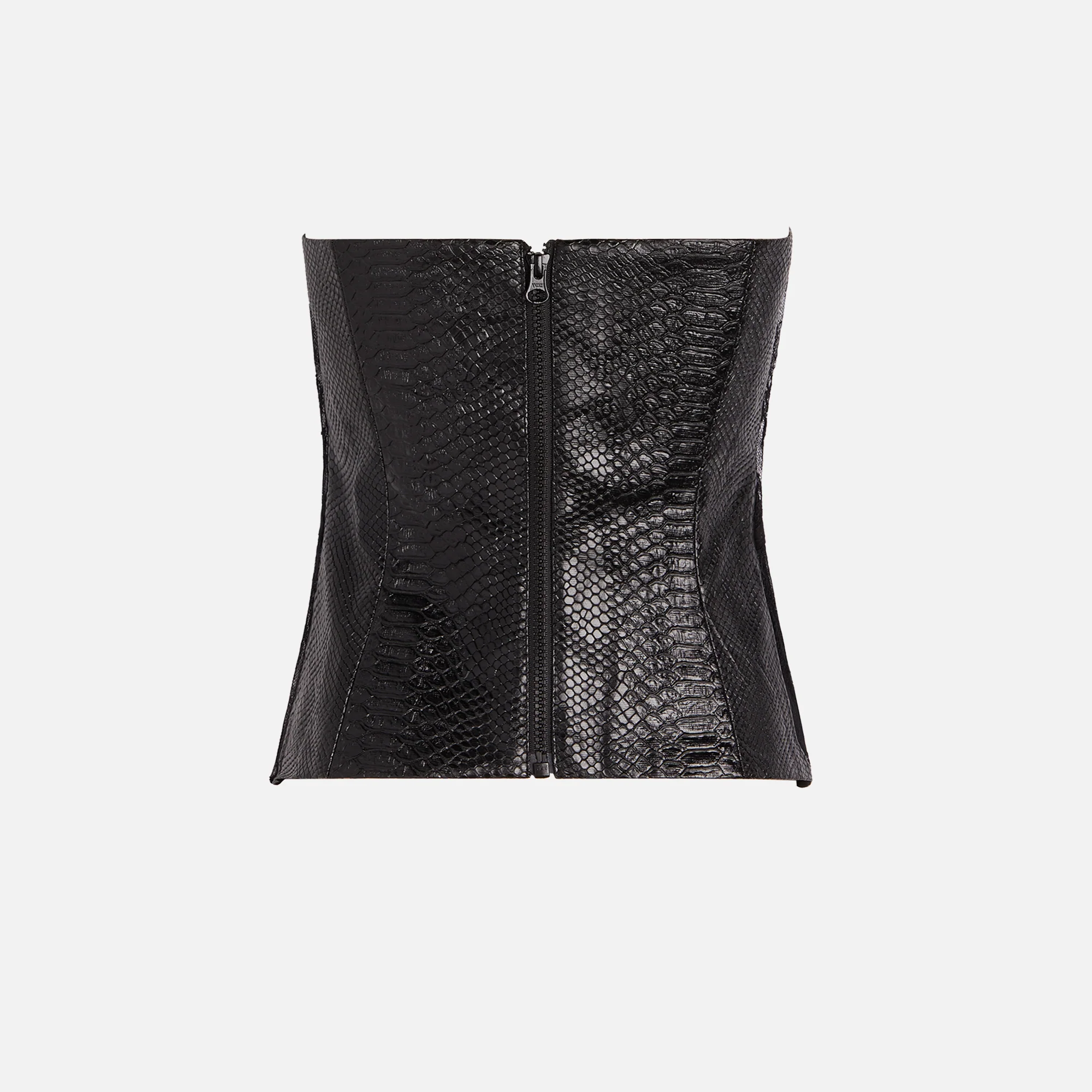 Vinyl Snake Bustier Top