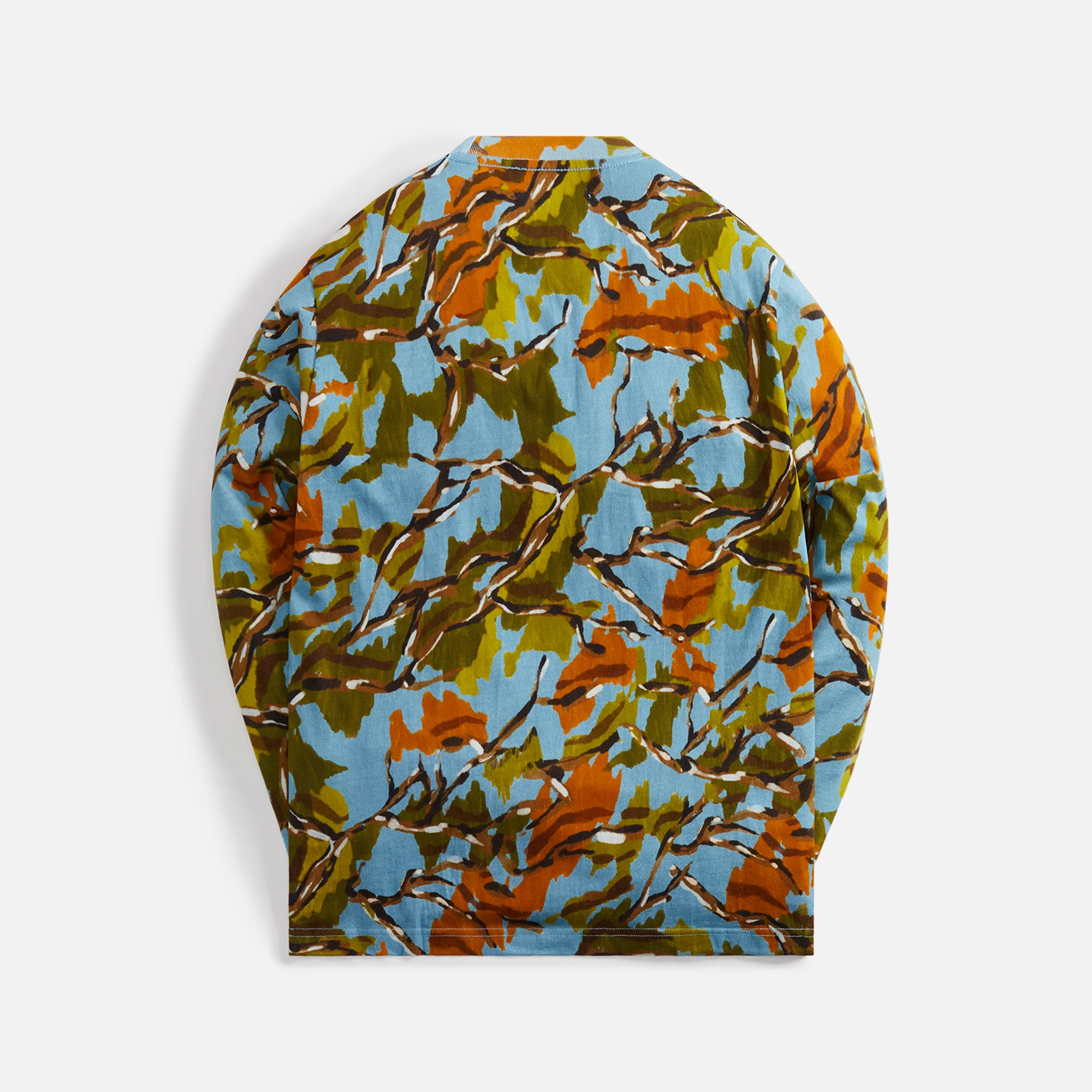 Camo Printed Pocket Long Sleeve Tee