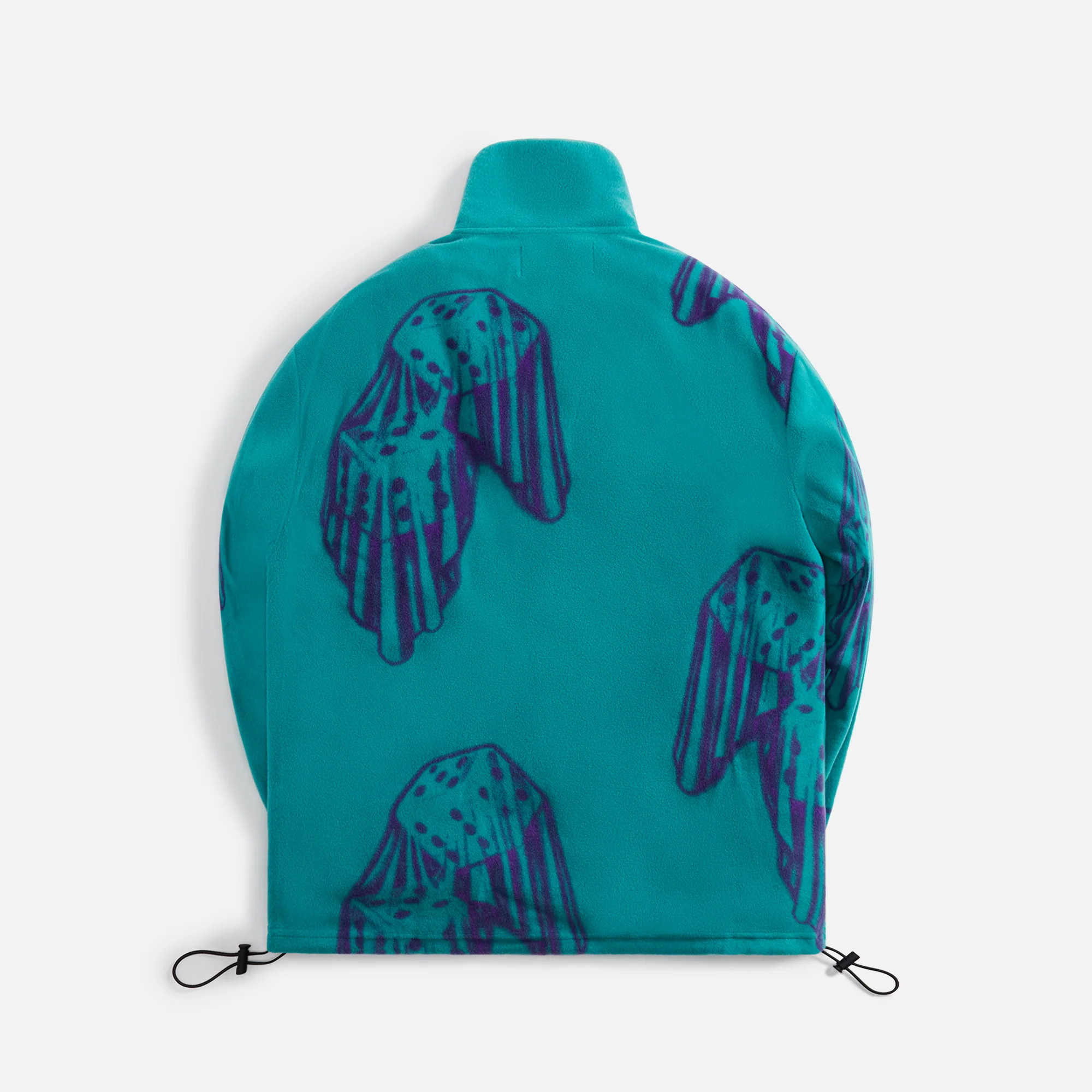 Dice Print Fleece Quarter Zip Pullover