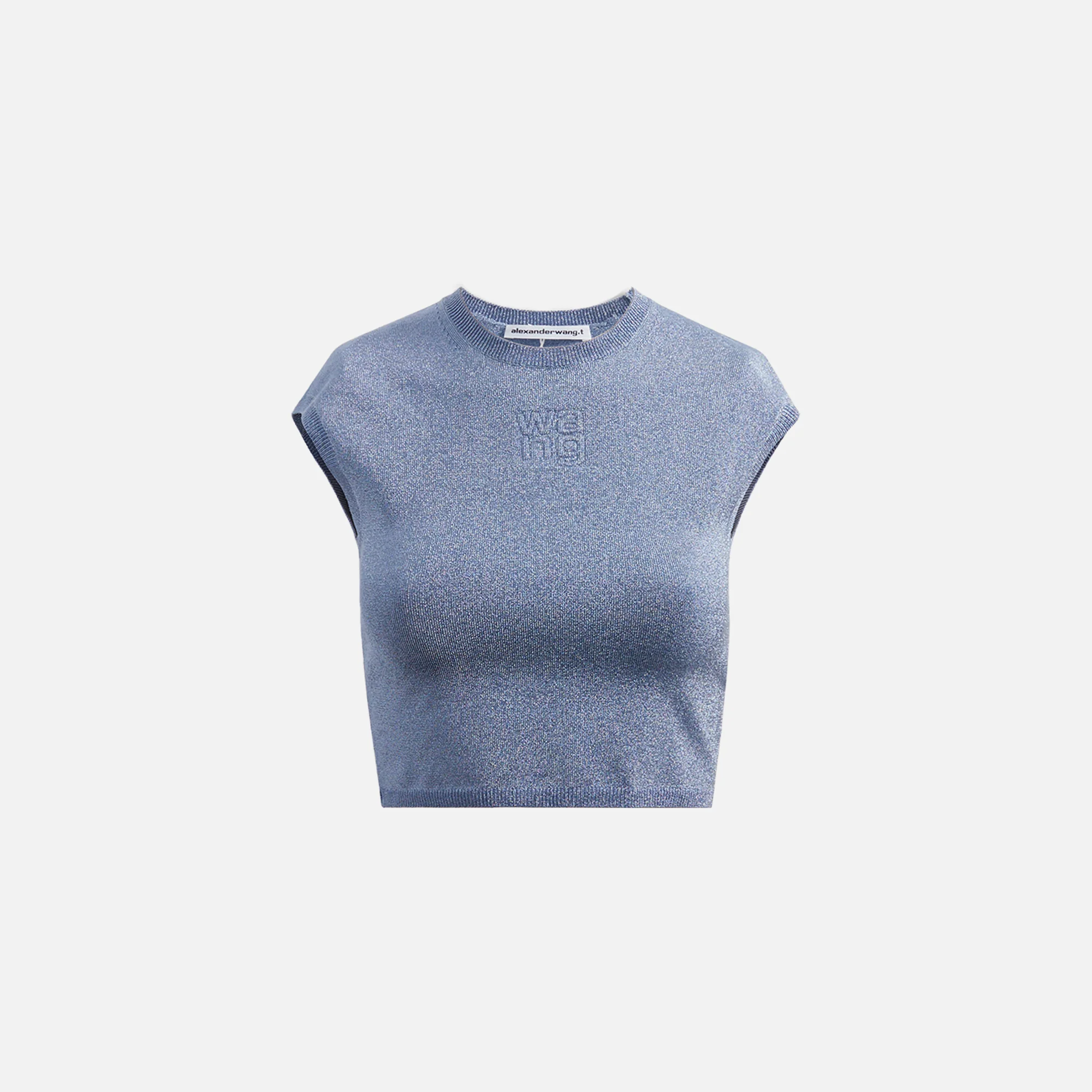 Cap Sleeve Tee with Embossed Logo