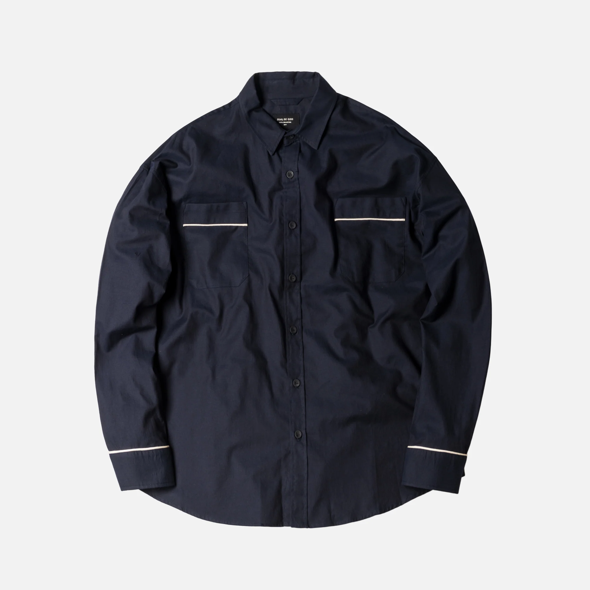 5th Collection Piped Oversized Button-Up