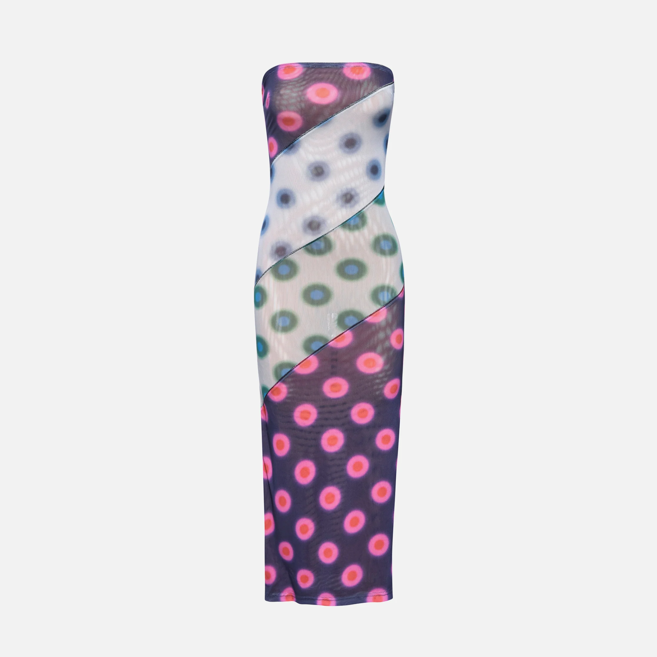 Lila Dress in Polka Dot Patchwork