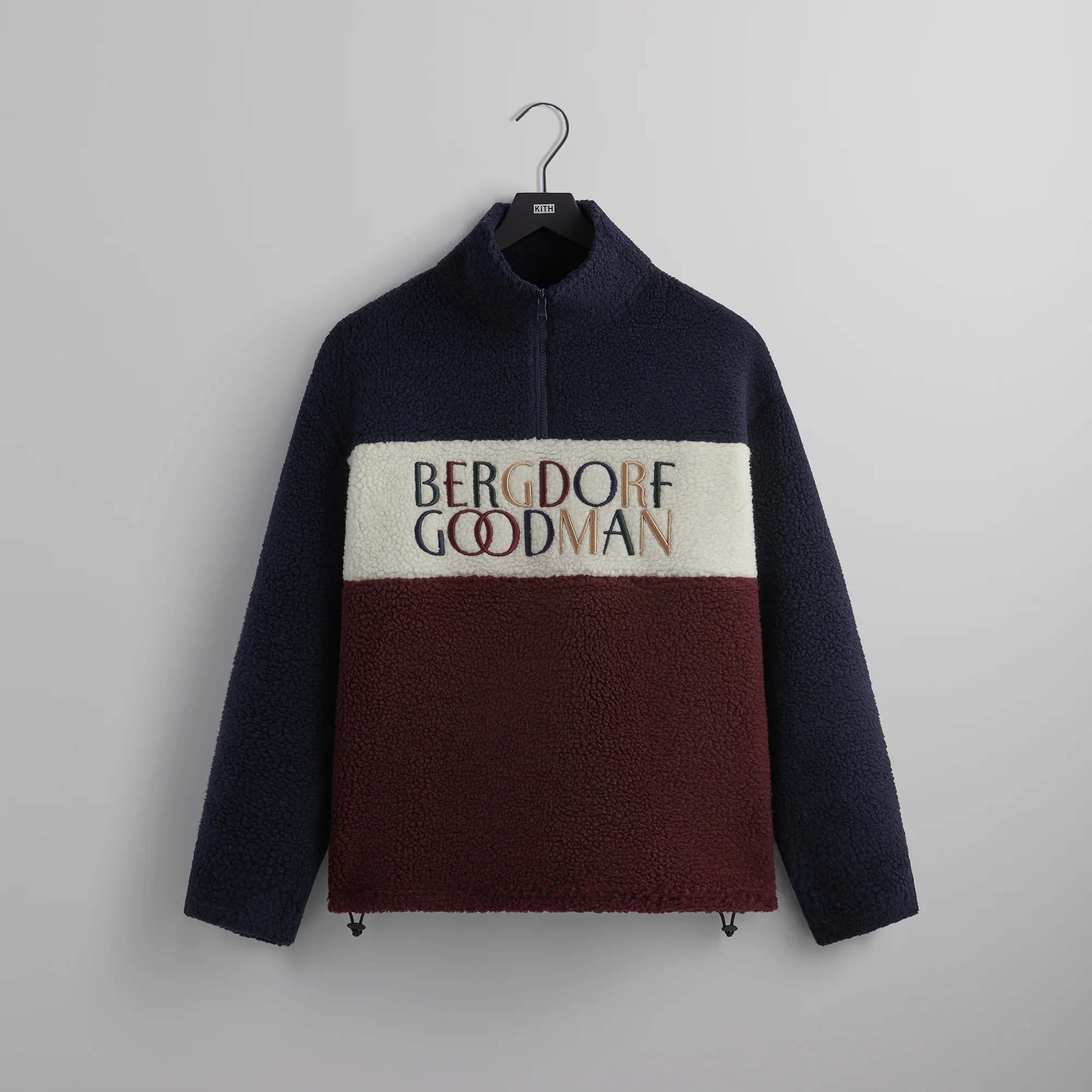 Kith for Bergdorf Goodman Heavy Sherpa Quarter Zip