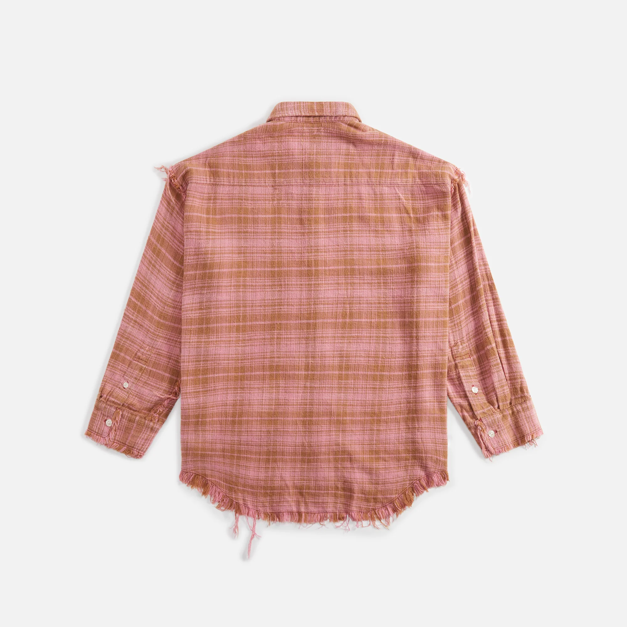 Shredded Seam Drop Neck Shirt