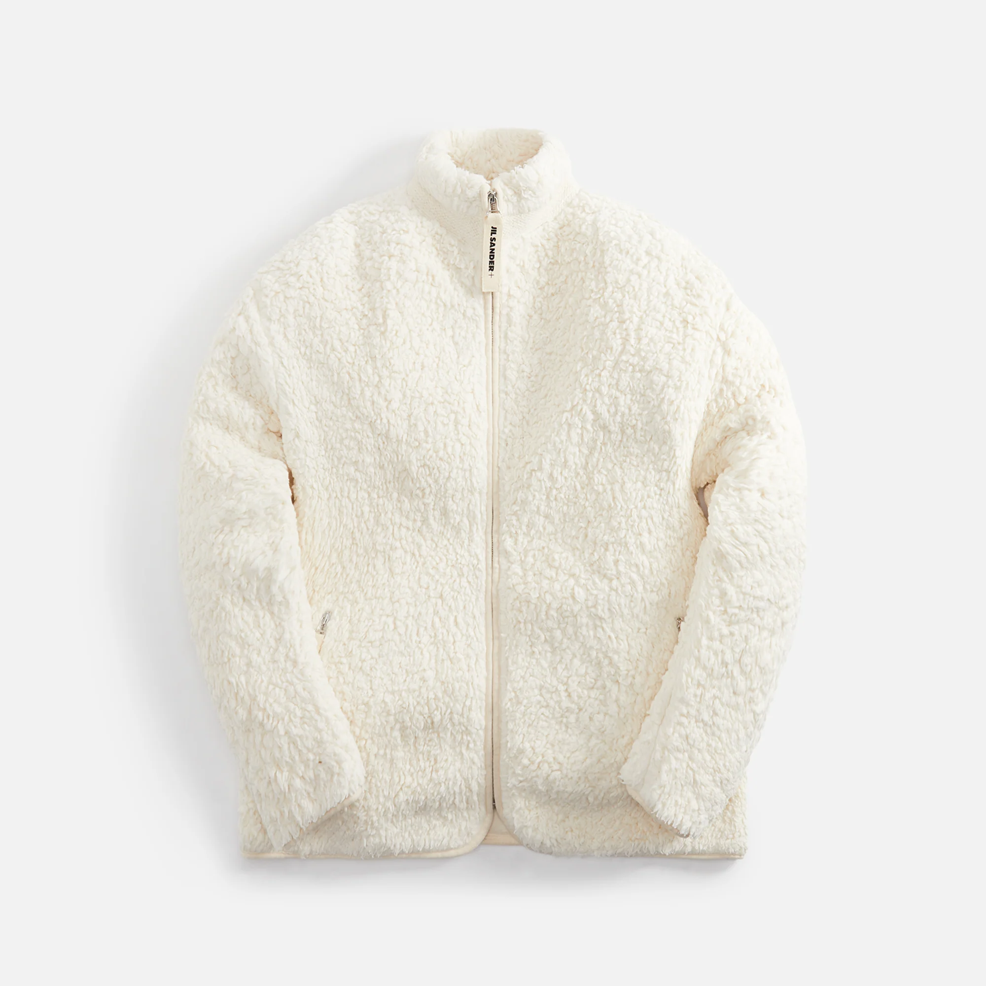 Natural Cotton Fleece Zip Jacket
