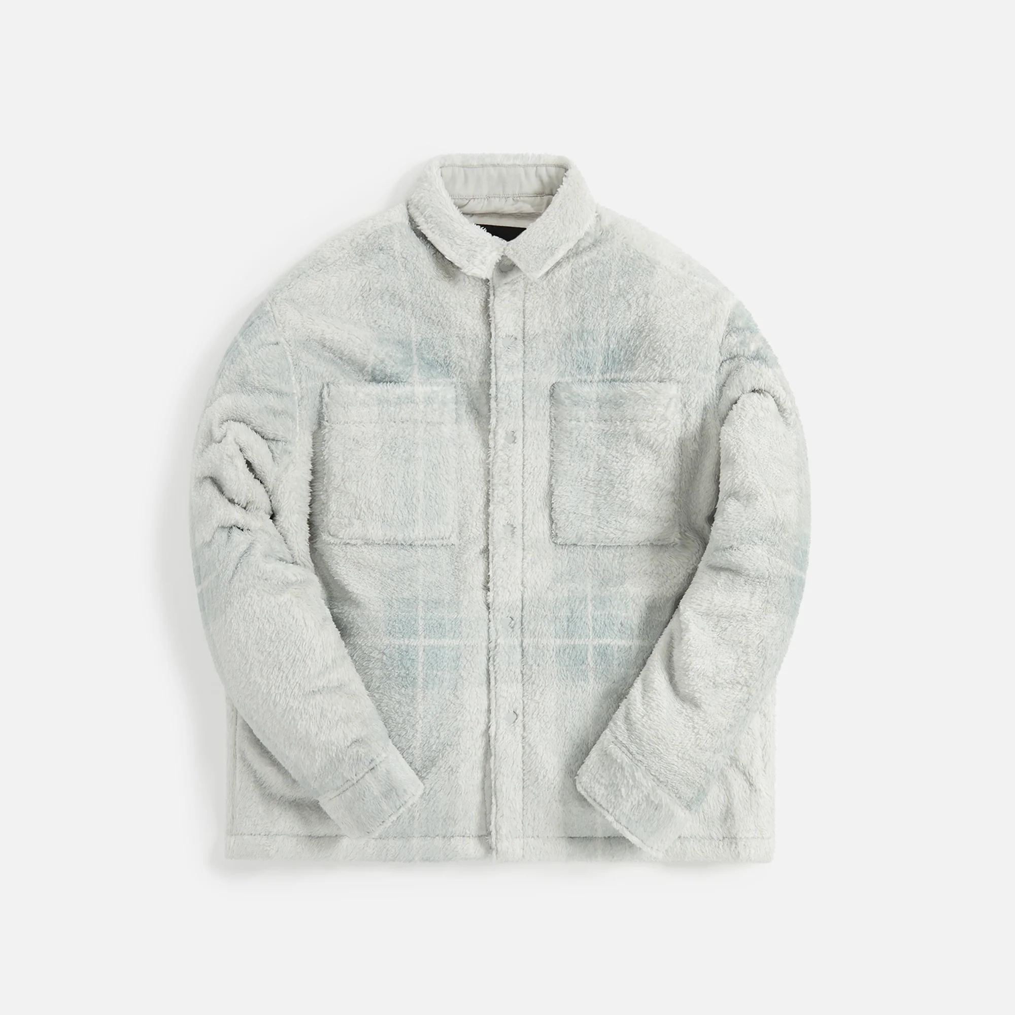 Plaid Cropped Sherpa Buttondown