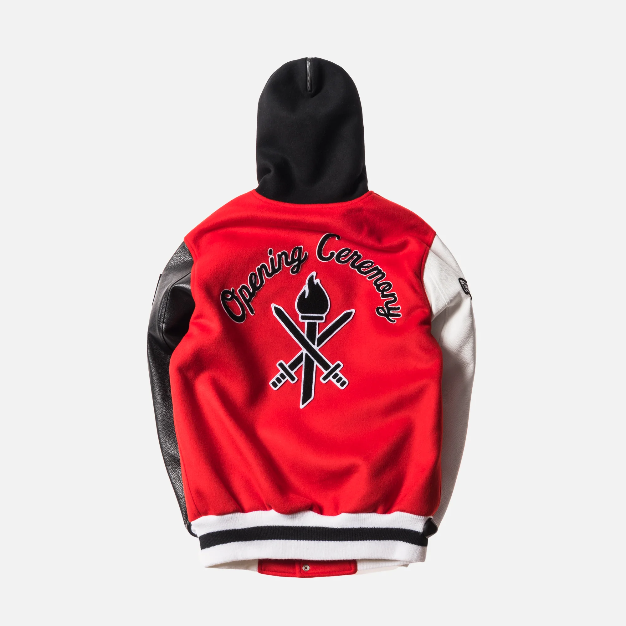 Torch Hooded Varsity Jacket Jewel