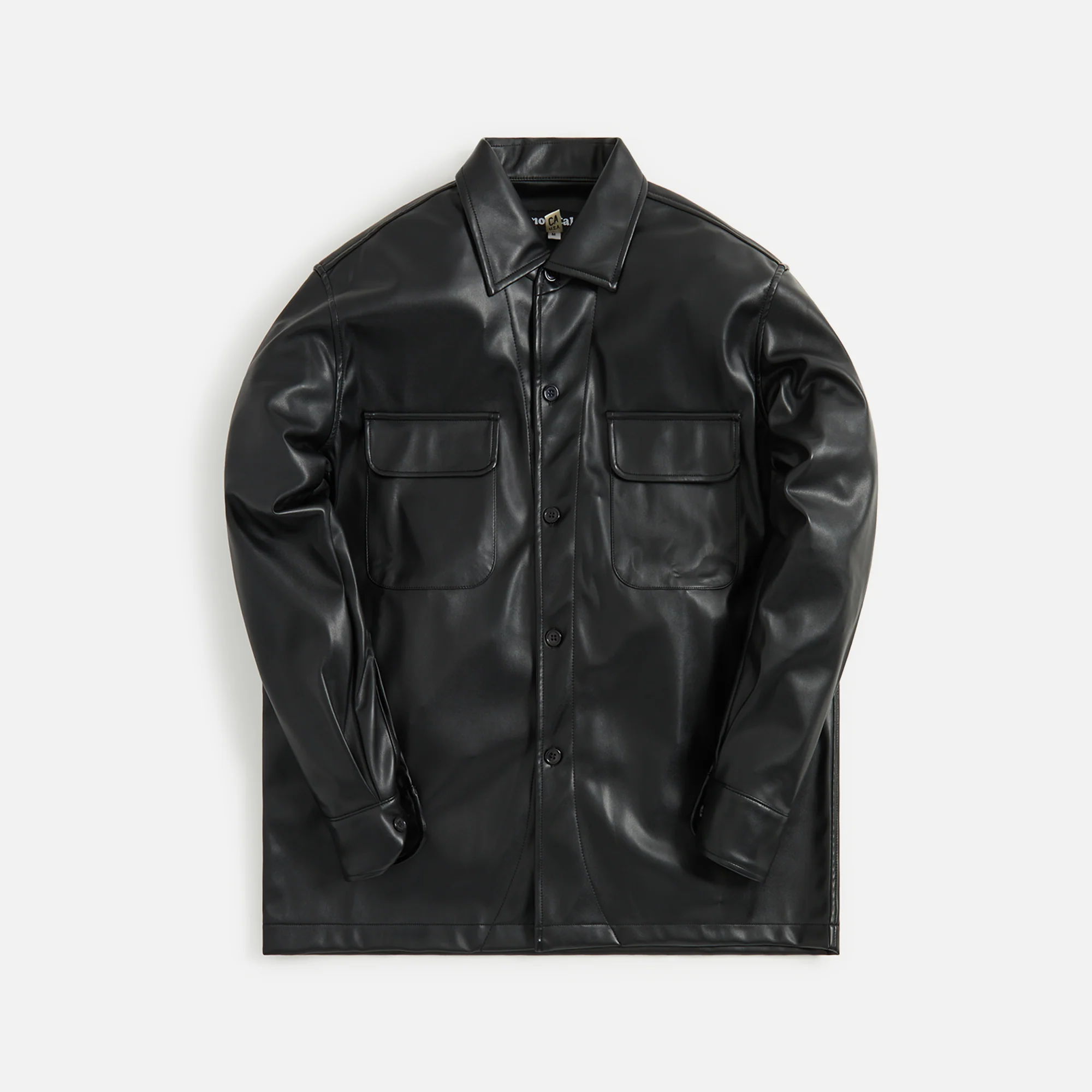 Vegan Leather 50's Milano Long Sleeves Shirt